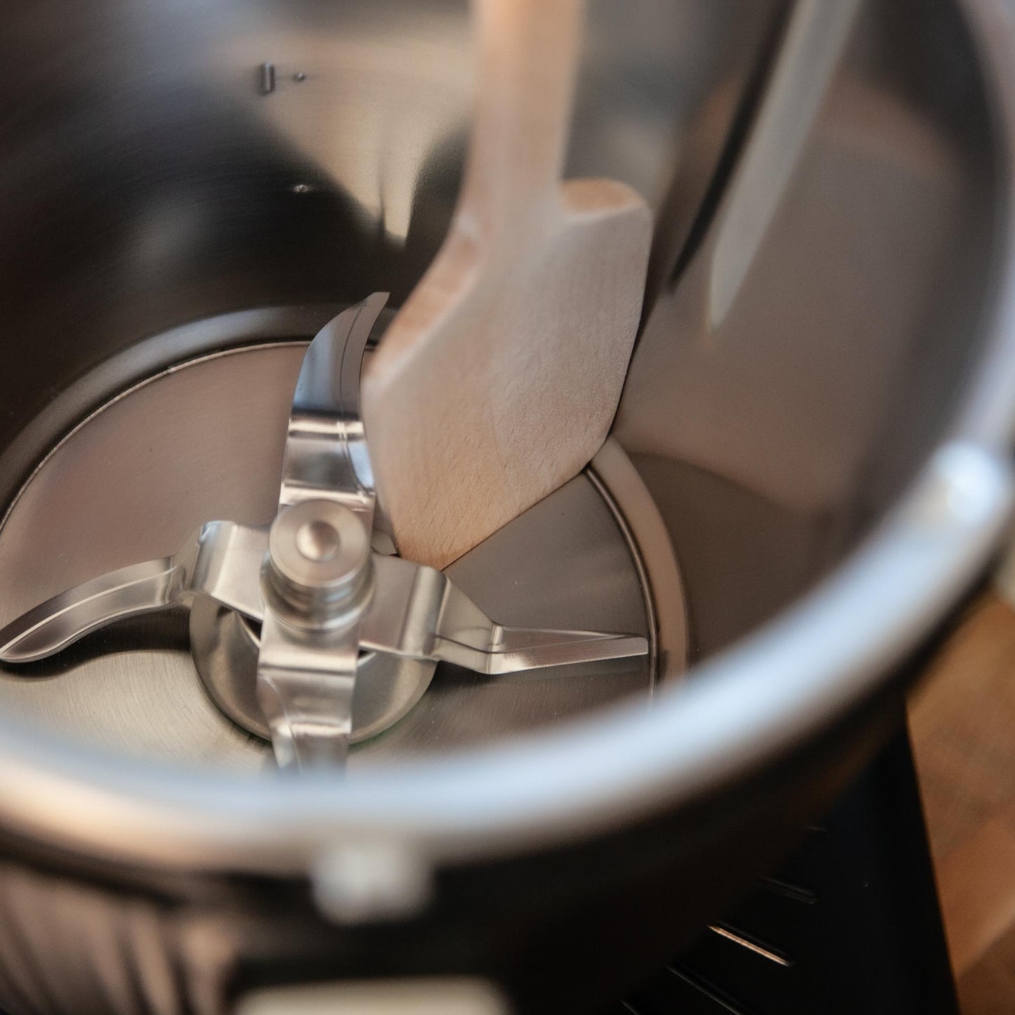 mixcover Nachhaltiger Holz-Spatel für Thermomix TM7 TM6,TM5,TM31 Drehkellenspatel Teigschaber