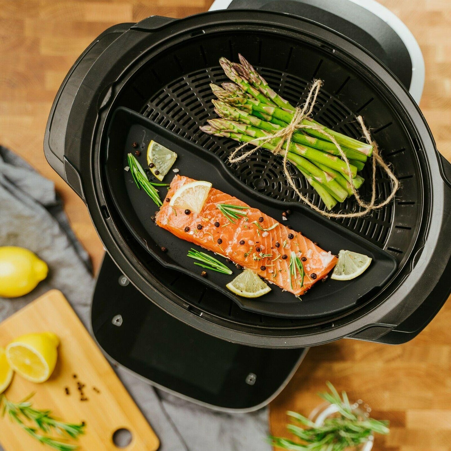 mixcover Molde de Vapor de Silicona Molde para Gratinar Medio para Bosch Cookit Cámara de Vapor