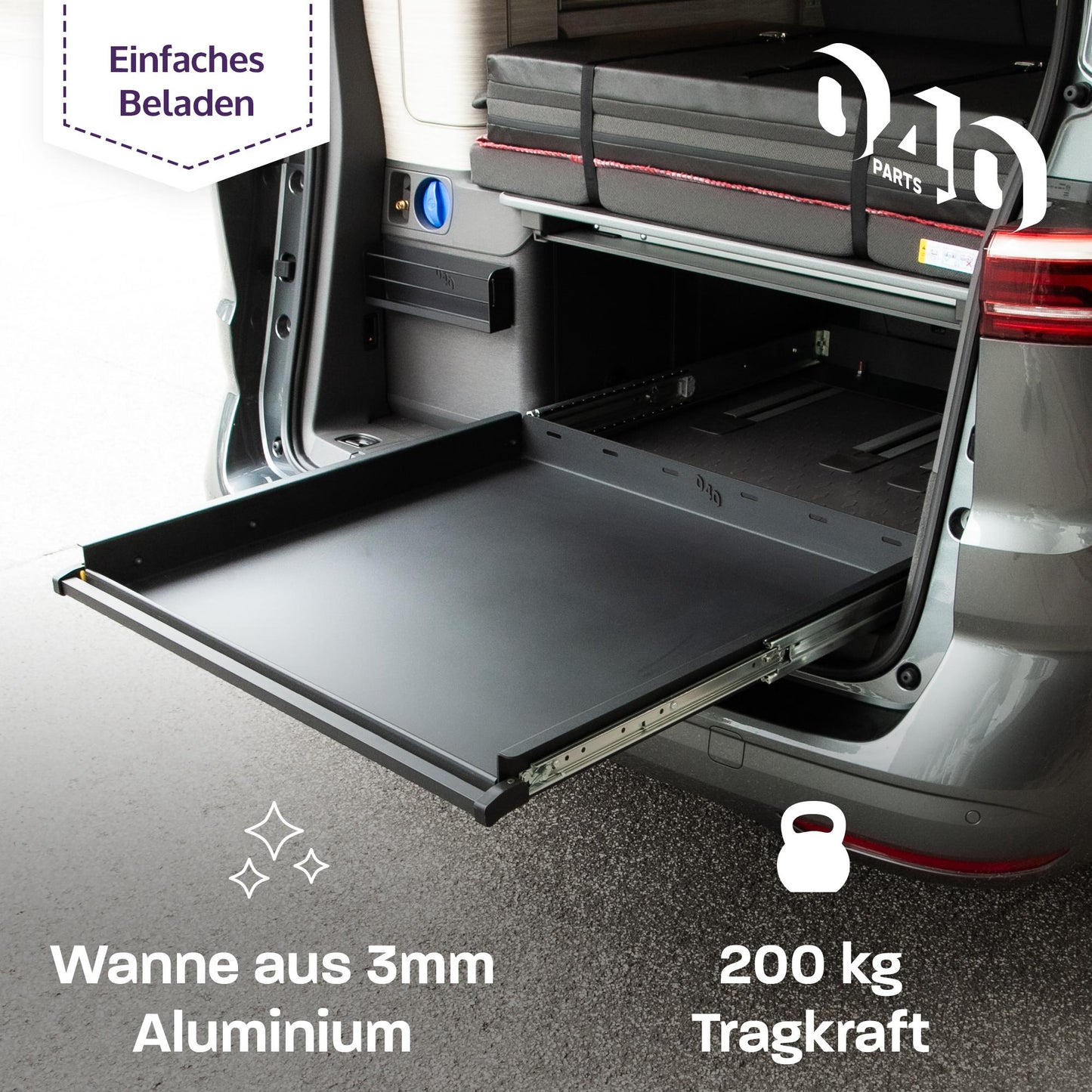 040 parts One-Hand Rear Pull-Out Drawer 950mm for T7 New California Beach Tour Rear Box Luggage Pull-Out Heavy-Duty Slide Rail New California