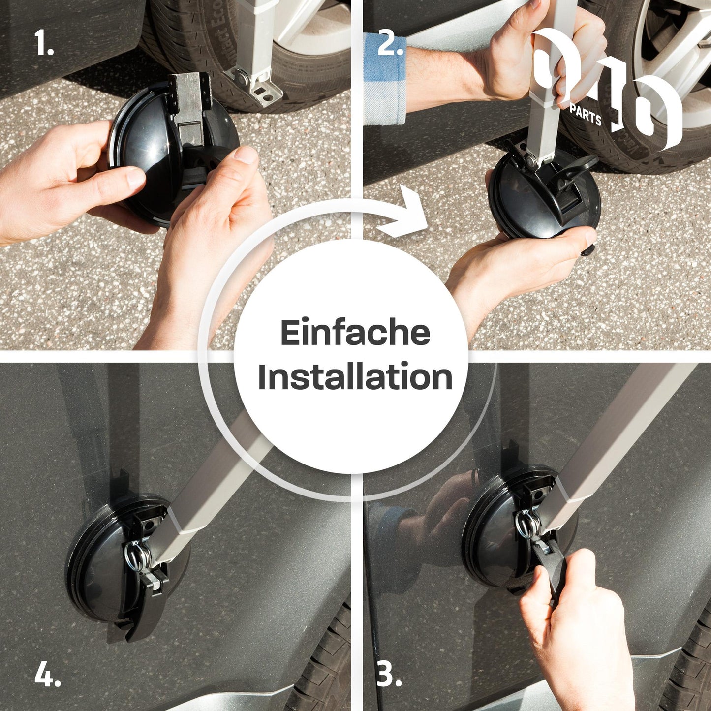 040Parts Markisenhalter Saugnapf für Thule Fiamma Dometic Markiesen kompatibel mit VW T7 T6.1 T6 T5 - 2er Set