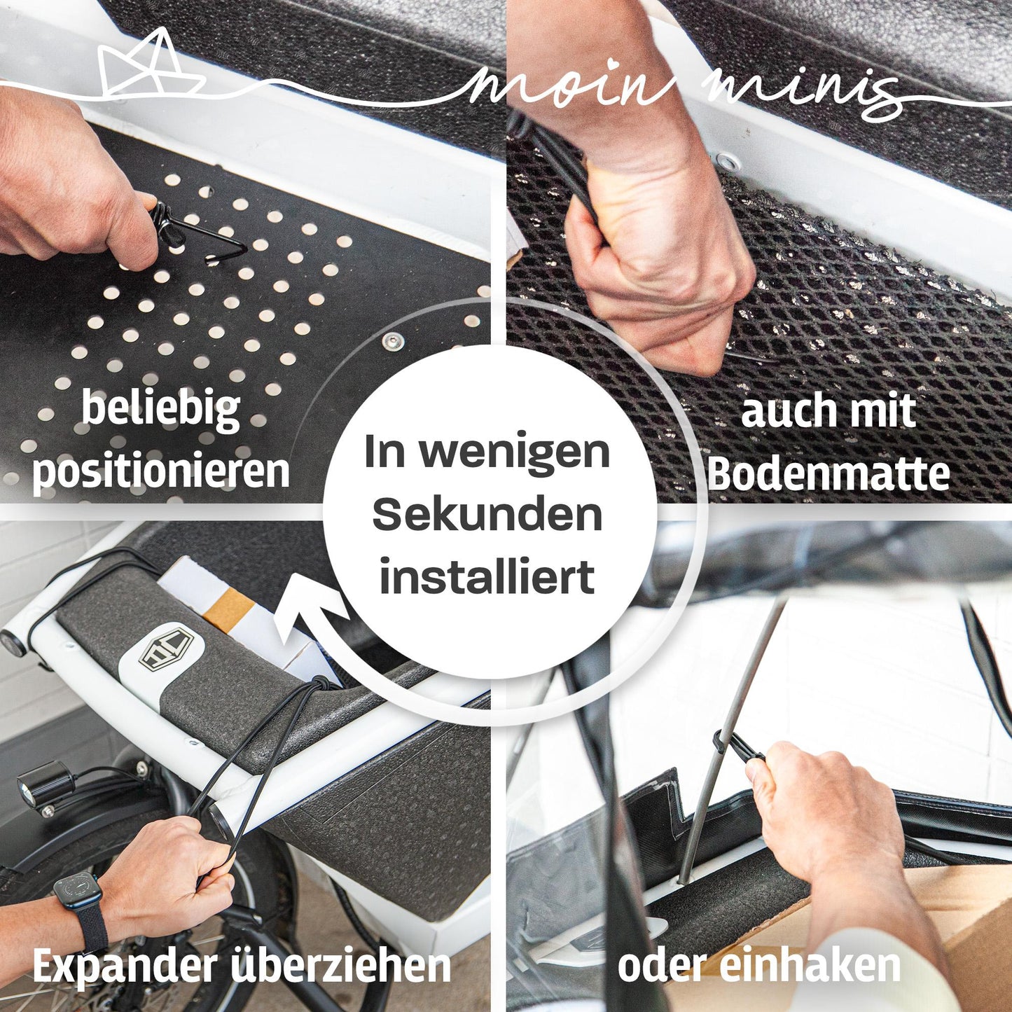 B-Ware: moin minis Gepäcknetz für Urban Arrow Family Lastenrad Fahhrad Cargo