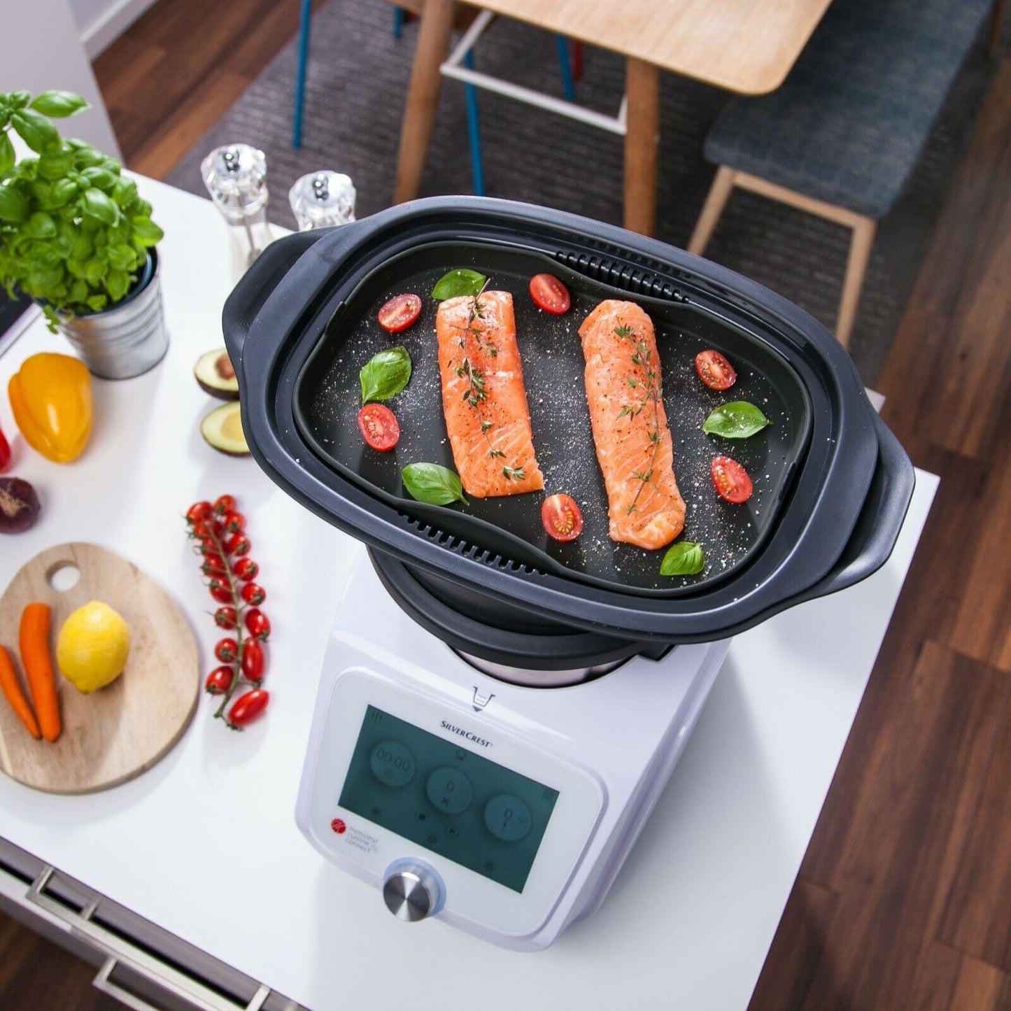 B-Ware: Dampfgarform Silikonform Auflaufform Monsieur Cuisine & Smart - Mixcover - Mixcover