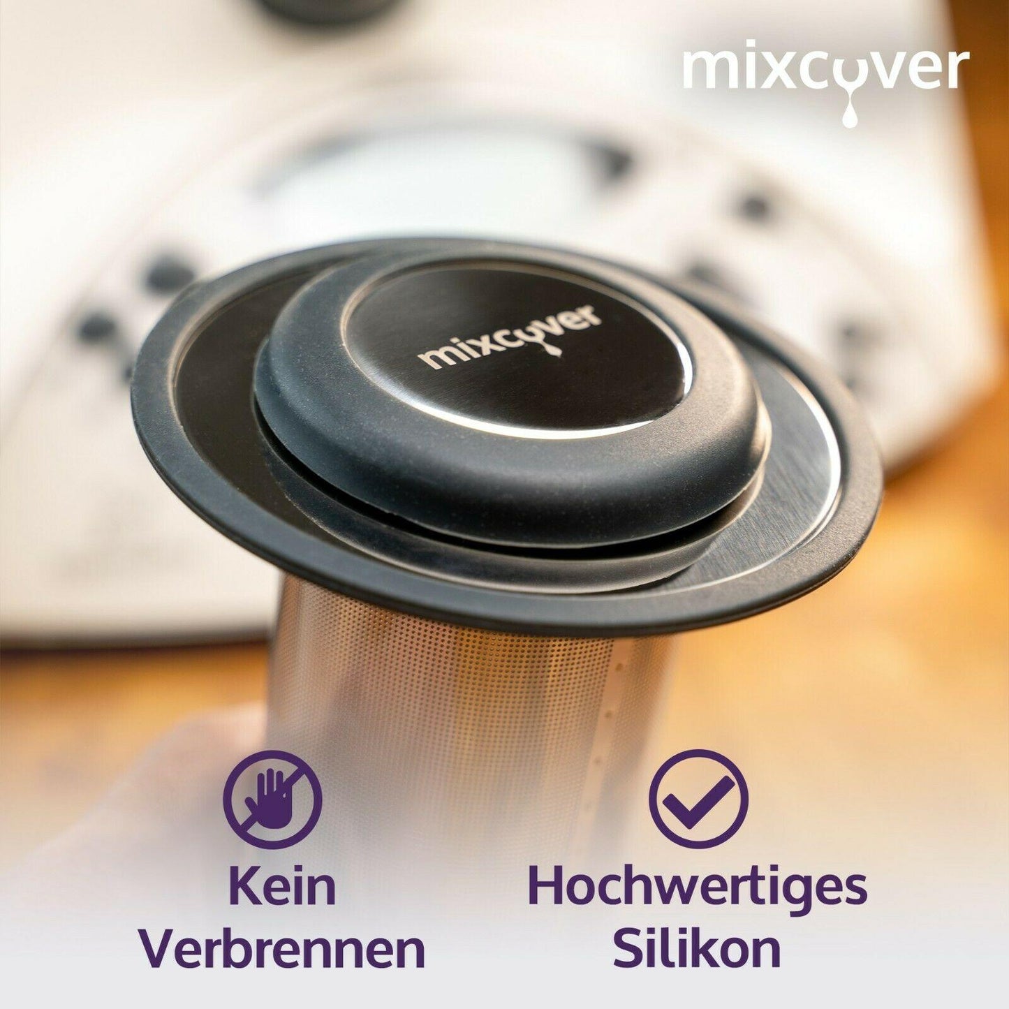 Edelstahl Teesieb/Teefilter passend für Thermomix TM31 - Weltneuheit! Besser als ein Teeautomat! - Mixcover - Mixcover