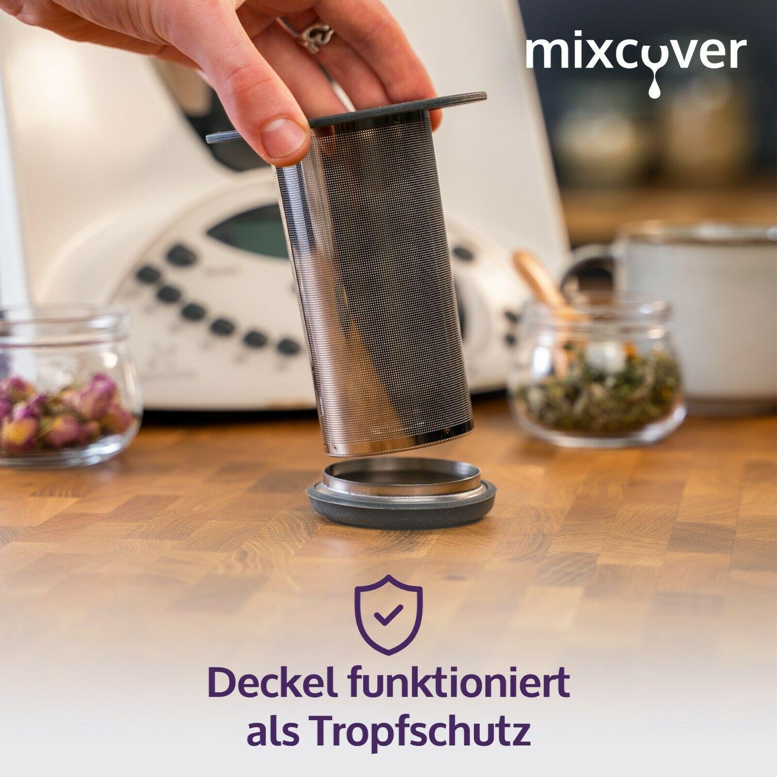 Edelstahl Teesieb/Teefilter passend für Thermomix TM31 - Weltneuheit! Besser als ein Teeautomat! - Mixcover - Mixcover