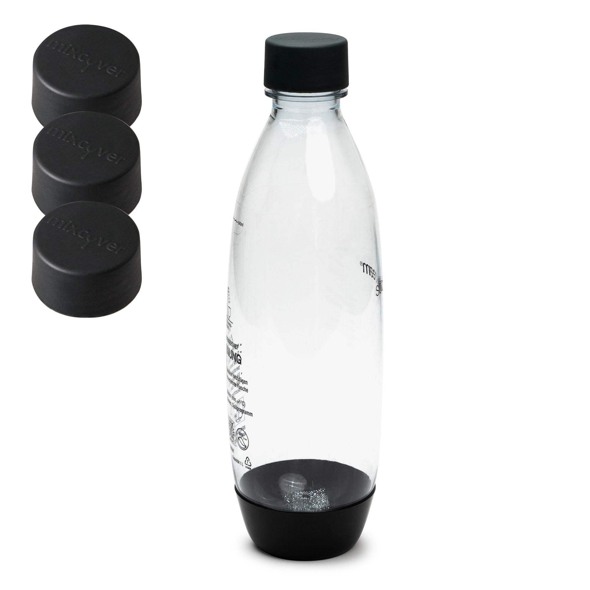 mixcover Replacement lid suitable for Sodastream PET plastic bottles 3 Set