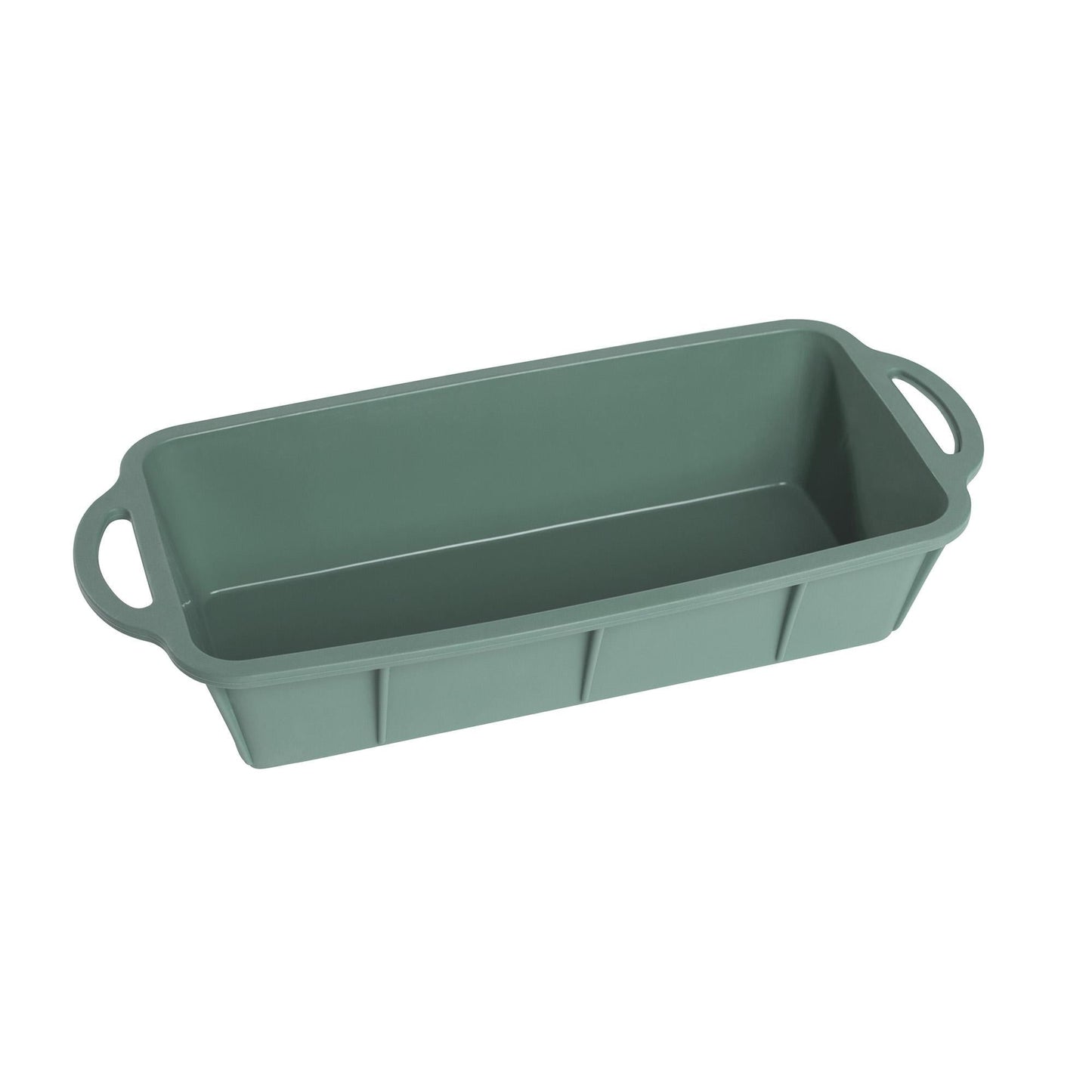 mixcover Silikon Backform Kastenform Backform Kuchenform Brotbackform Königskuchenform mit Anihaftbeschichtung, Länge ca. 30,5 cm, glatt, grün - Mixcover - Mixcover