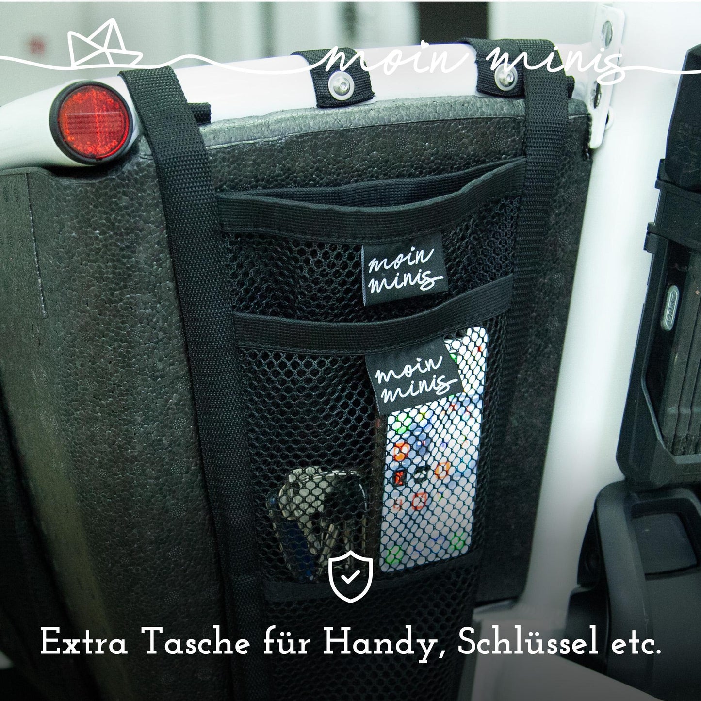 moin minis hinteres Gepäcknetz für Urban Arrow Family und Family Next Lastenrad Fahhrad Cargo