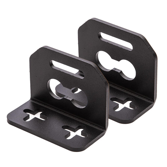 040 Parts Set of 2 aluminium case holders (middle piece) for Molleboard - Universally applicable, powder-coated, for heavy loads