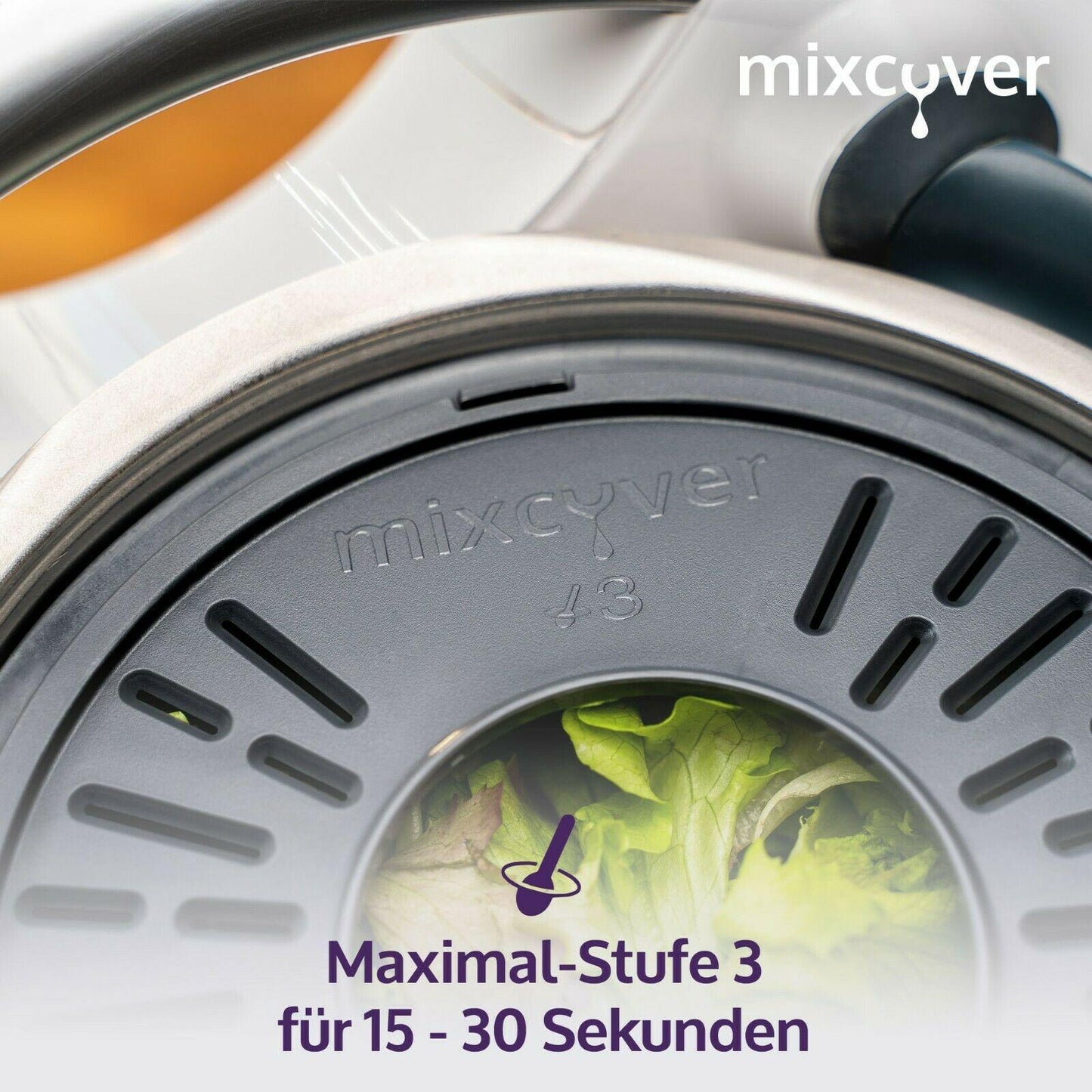 B-Ware: mixcover Salatschleuder kompatibel mit Thermomix TM6 / TM5 Salattrockner Sieb Garkorb - Mixcover - Mixcover