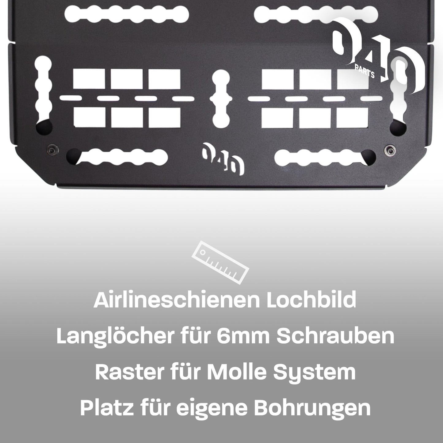 040 Parts Molle Board for Mercedes V-Class Marco Polo Universal device holder tool board and additional storage space for camping