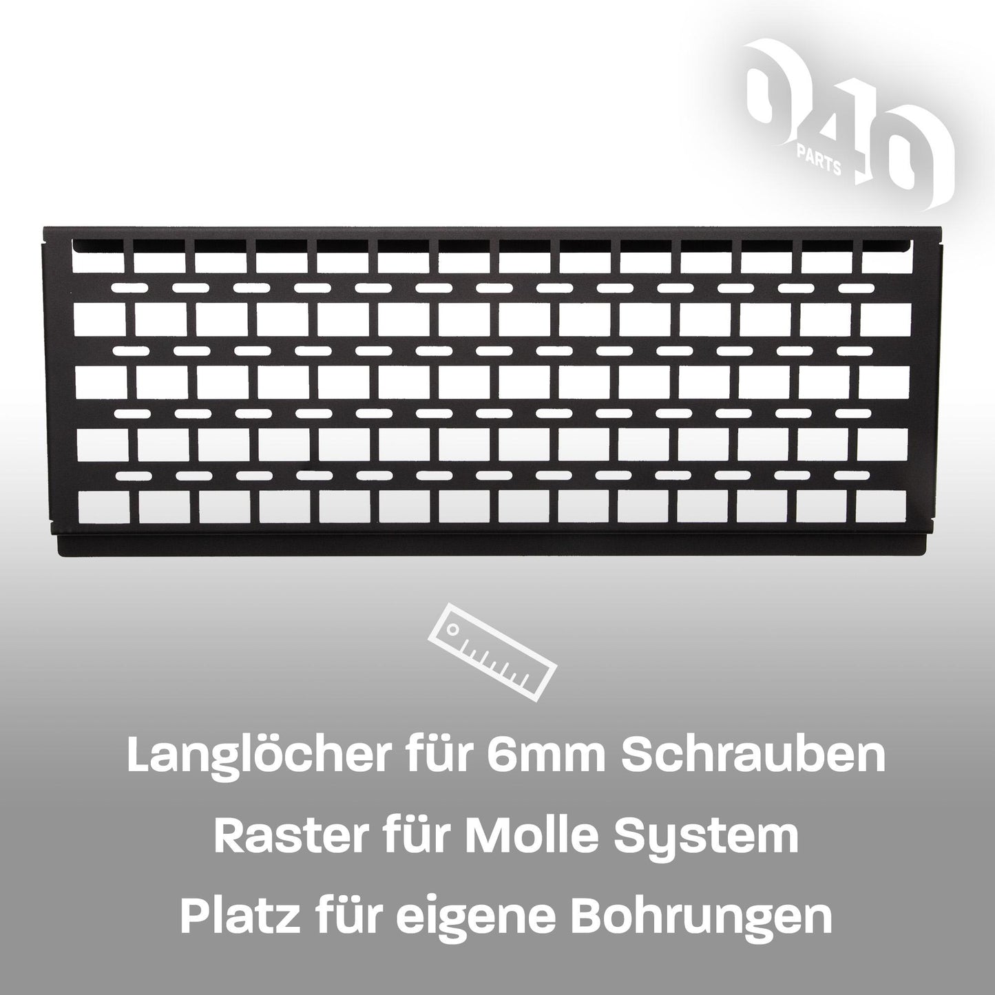 040 parts Molle Board für 2er Sitzbank Schublade dein Ordnungshelfer Equipmenthalter tool board für den VW T5, T6 und T6.1 California