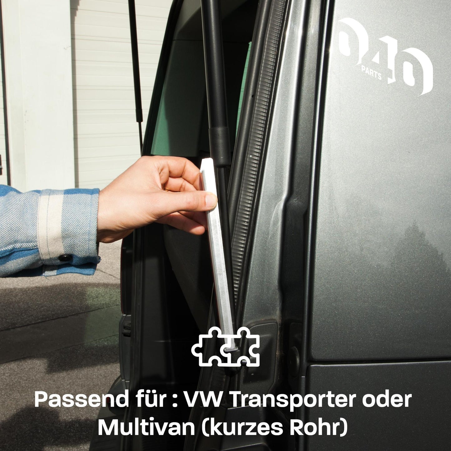 040Parts Heckklappenaufsteller kompatibel für VW Transporter oder Multivan