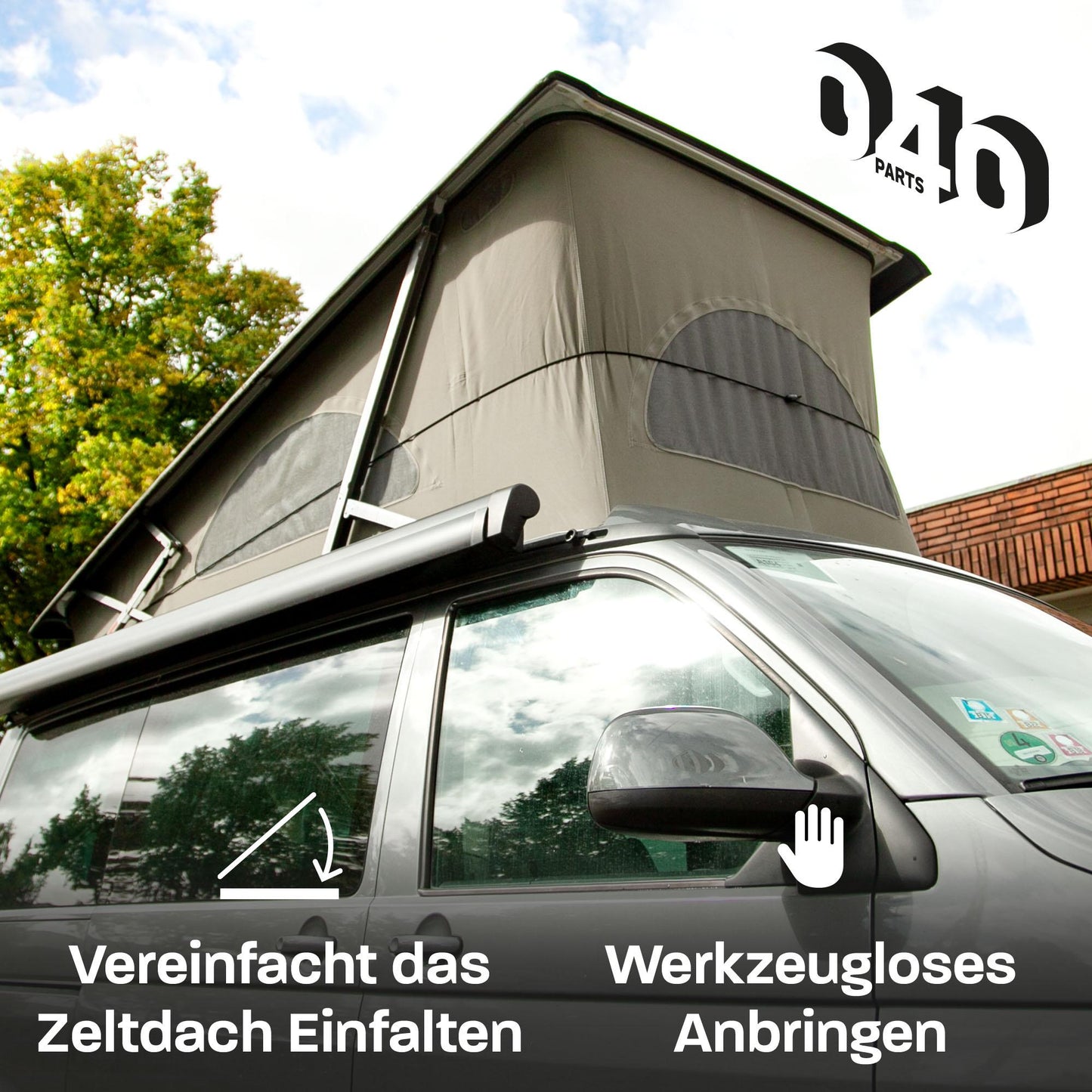 040Parts Zeltgummi für Camper und Vans mit langem Radstand und Aufstelldach sowie lange Dachzelte Faltdach Hochdach Spanngummi Falthilfe Zel