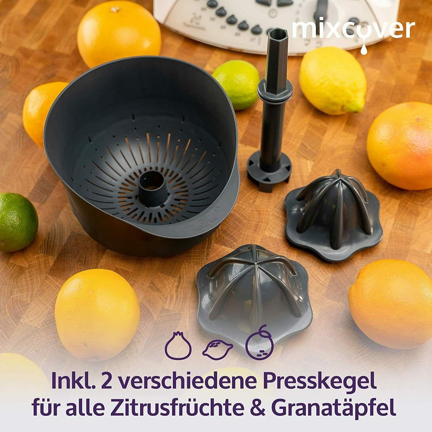 B-Ware: verbesserte Saftpresse/Zitruspresse für Thermomix TM31, Entsafter - Mixcover - Mixcover