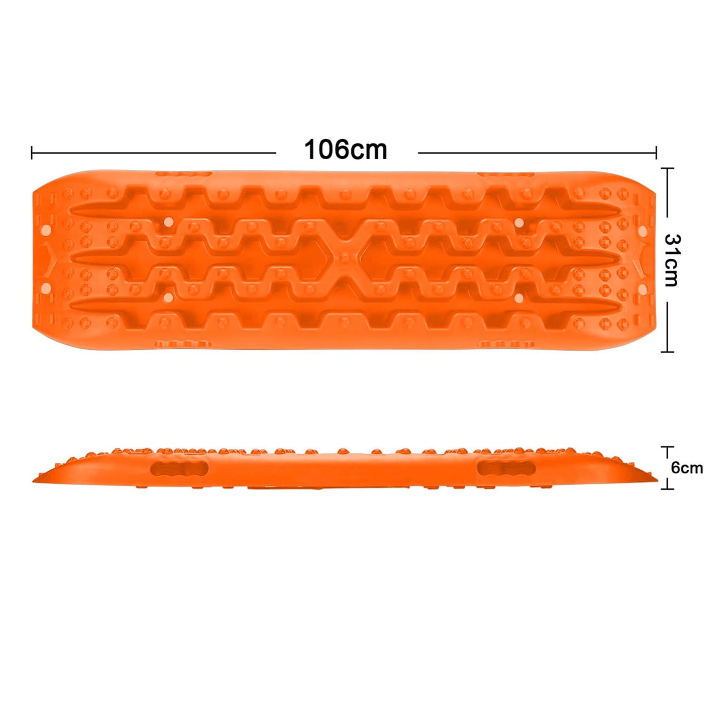 040 Parts Anfahrhilfe orange lang Traktionsmatte Sandboard 10T Tragfähigkeit, Perfekt für Molleboard Sand board