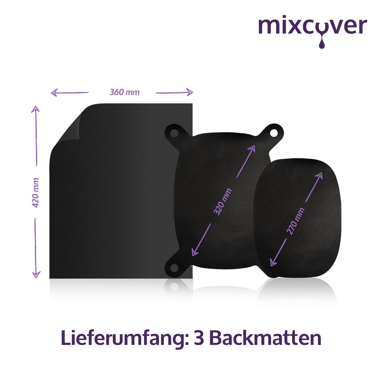 mixcover original Dauerbackfolie - Backpapier für Varoma Einlegeboden passend für Thermomix TM7 - wiederverwendbar und nachhaltig