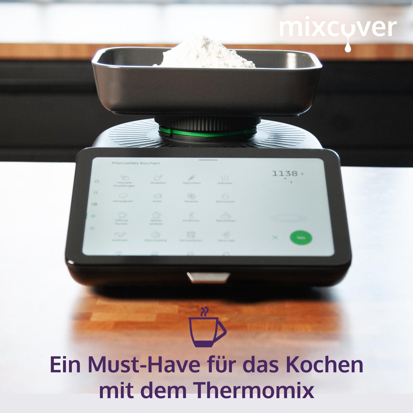 Mixcover Wiegeteller für Vorwerk Thermomix TM7  Waagen Aufsatz  Abdeckung fürs Wiegen