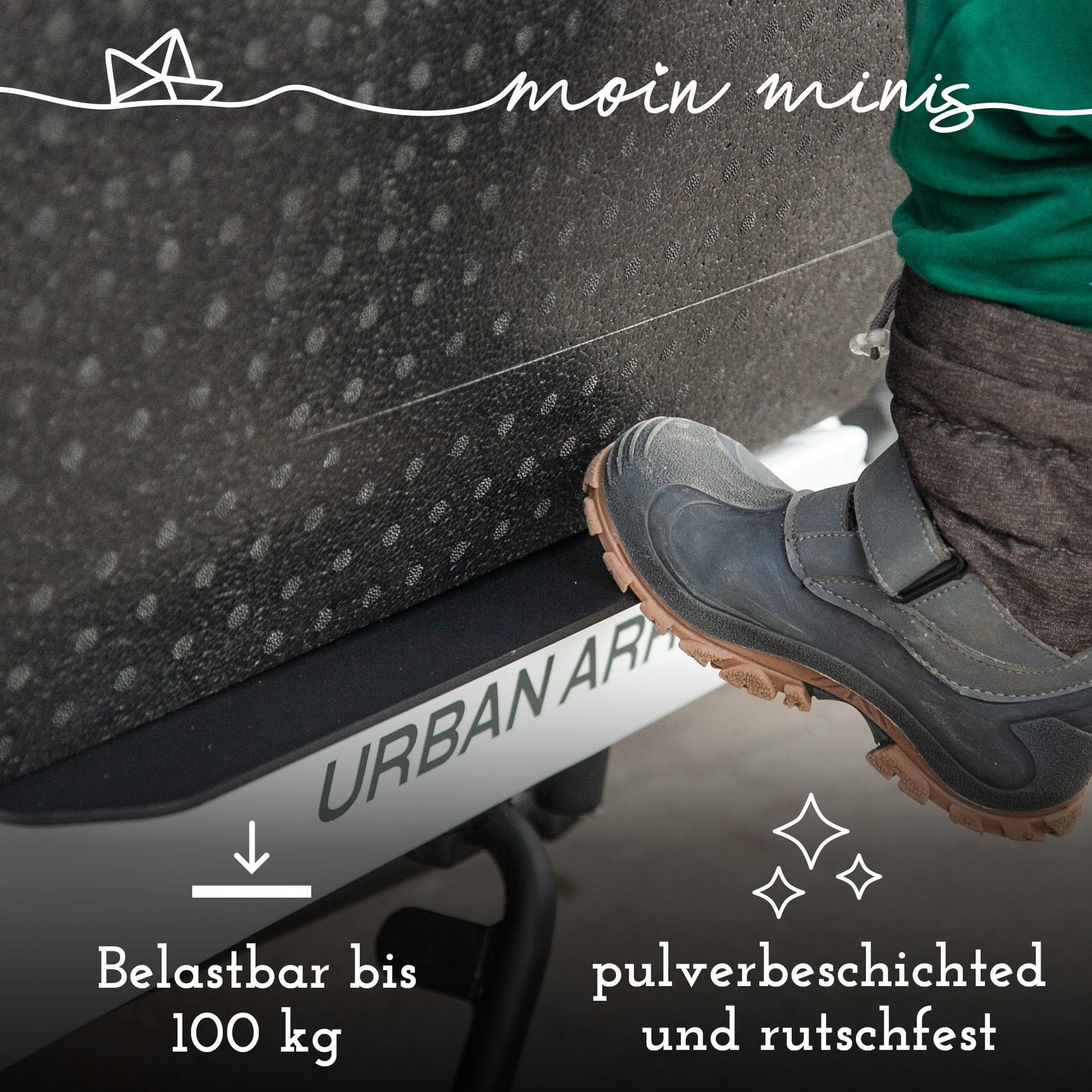 moin minis ausilio per pedana per bici cargo Urban Arrow Family