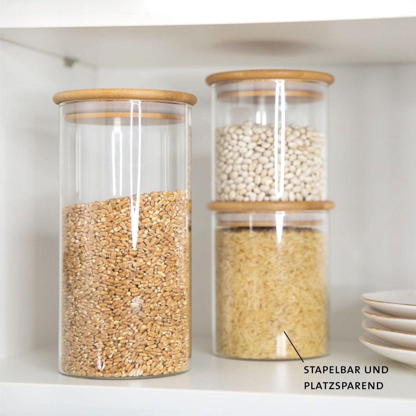 ThermoTasty: Storage glass, Model: round, Size: 20x10cm, 1200ml
