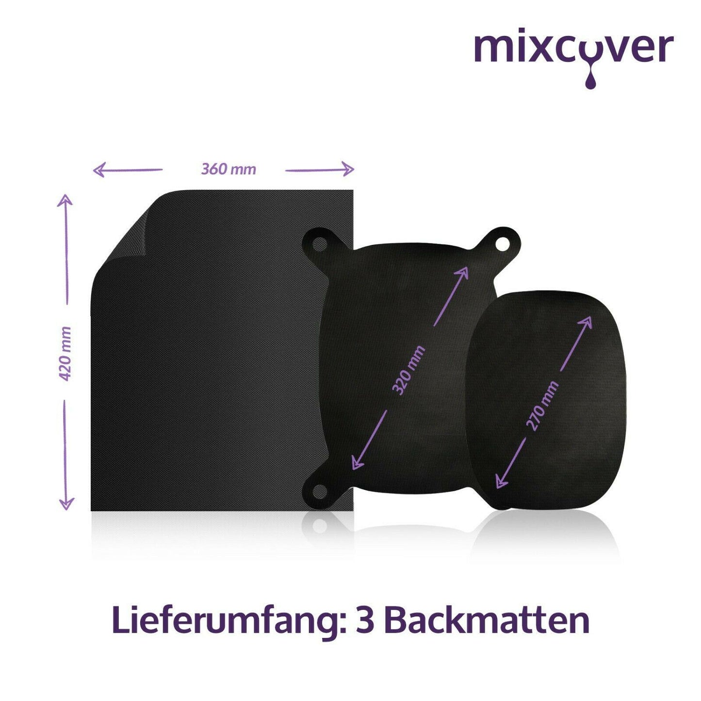 mixcover многотрайна подложка за печене - хартия за печене, защита от капене за Monsieur Cuisine Connect, Edition Plus и вложка MCS, аксесоари за Monsieur Cuisine