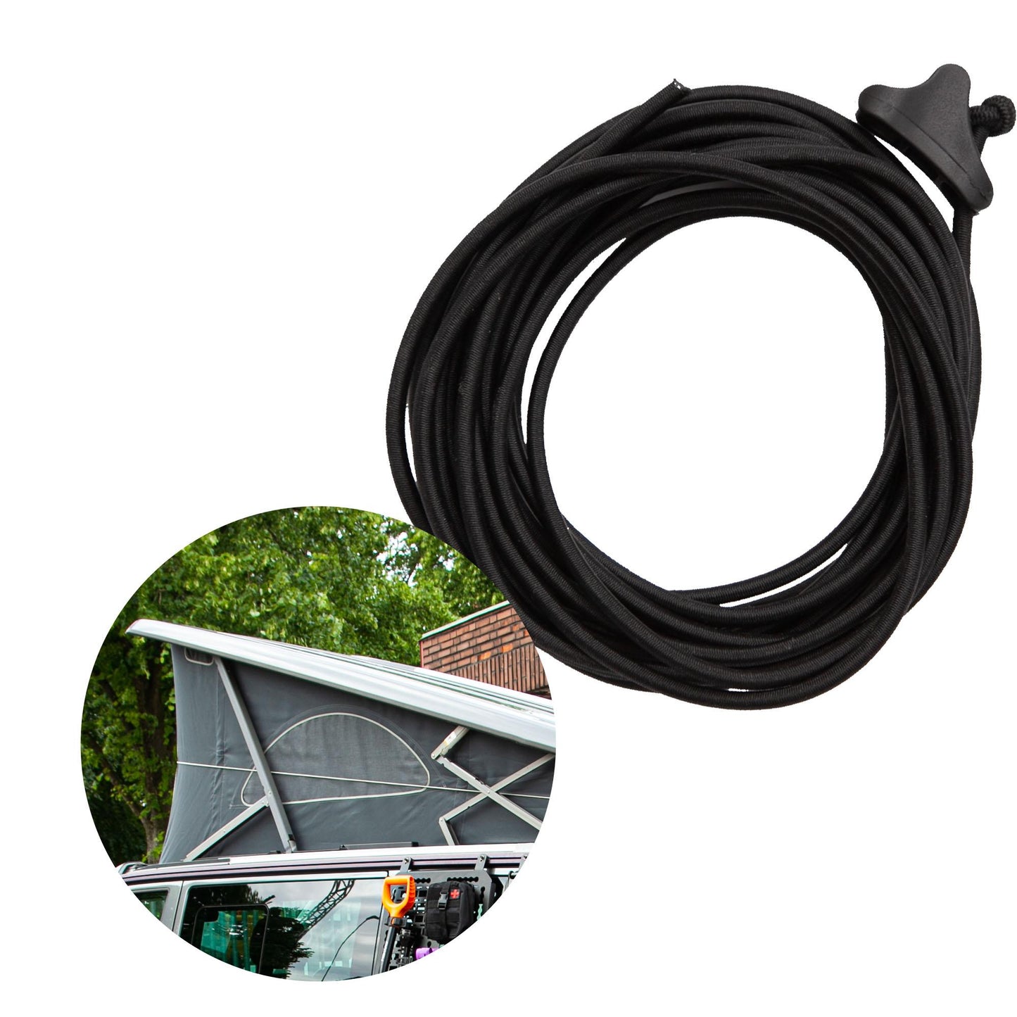 040Parts Tent Elastic for Campers and Vans with Long Wheelbase and Pop-Up Roof as well as Long Roof Tents Folding Roof High Roof Bungee Cord Folding Aid Ten