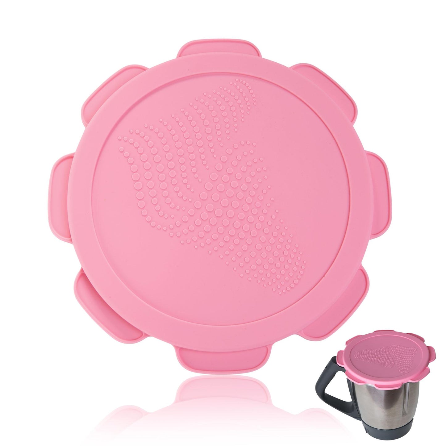 mixcover Силиконова капачка водо- и миризмонепроницаема за Thermomix TM5 TM6 Friend Pink