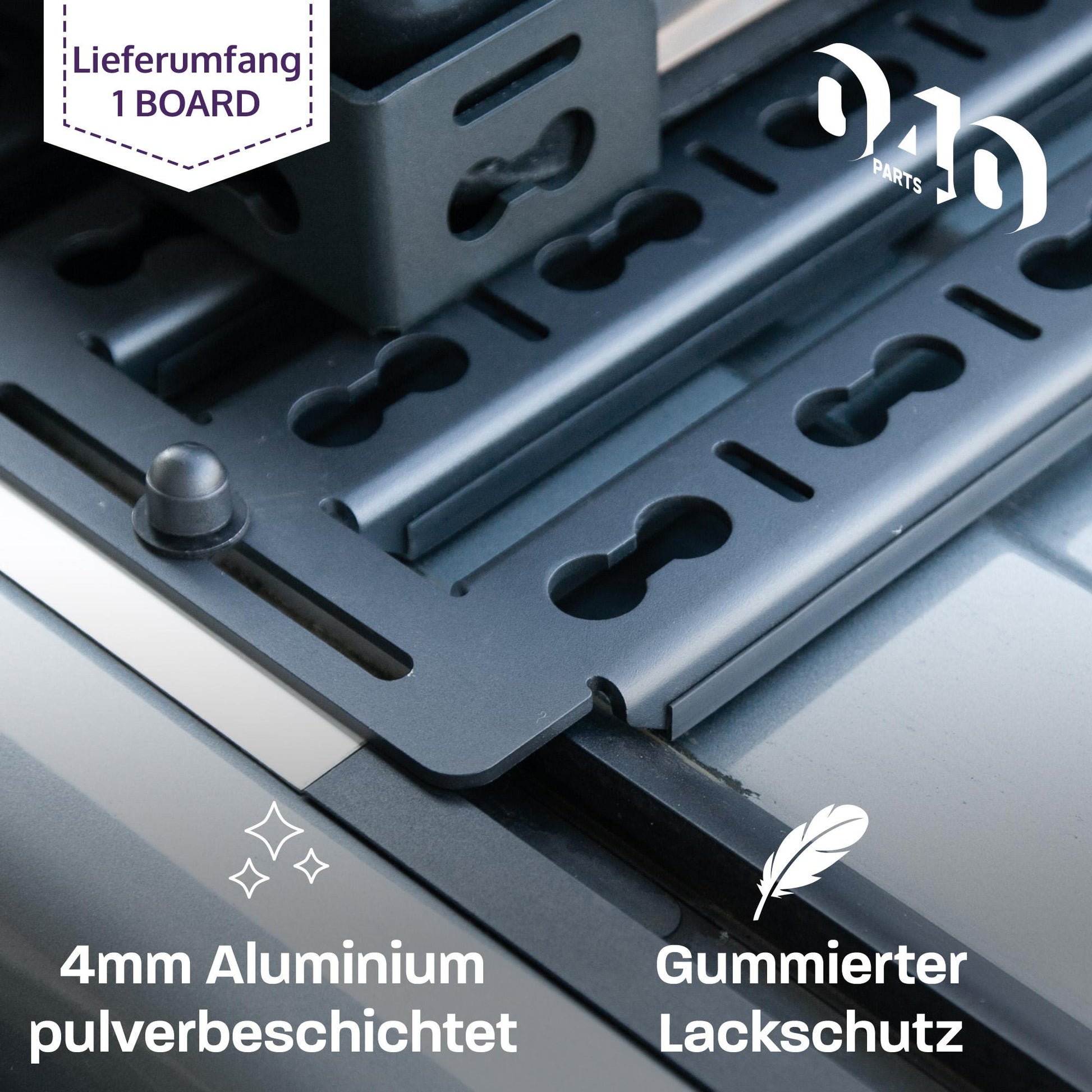 040 Parts ultra flacher Dachgepäckträger für VW T5 T6 T6.1 California damit dein Van in Tiefgaragen passt Dachträger - Detailansicht 4 | Mixcover