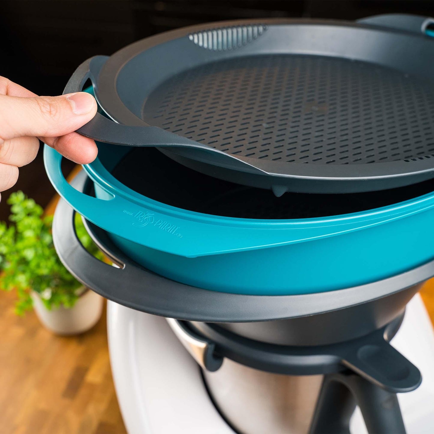 Trio-Parat Trio-Gigant für Thermomix TM6/TM5/TM31 Wasserblau