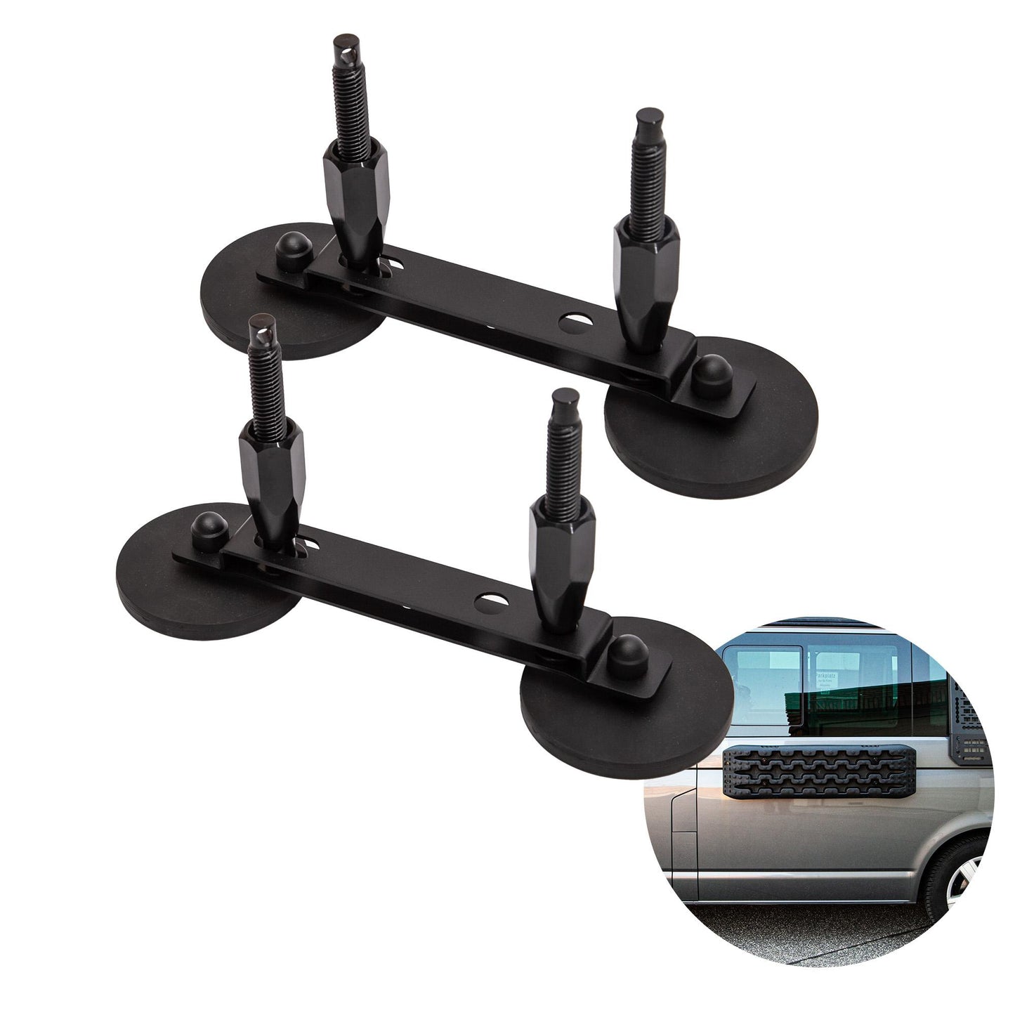 040 Parts Magnetische Halterung für Auffahrkeile und Sandbleche für Vans Camper Wohnmobile und Offroad Fahrzeuge | Mixcover