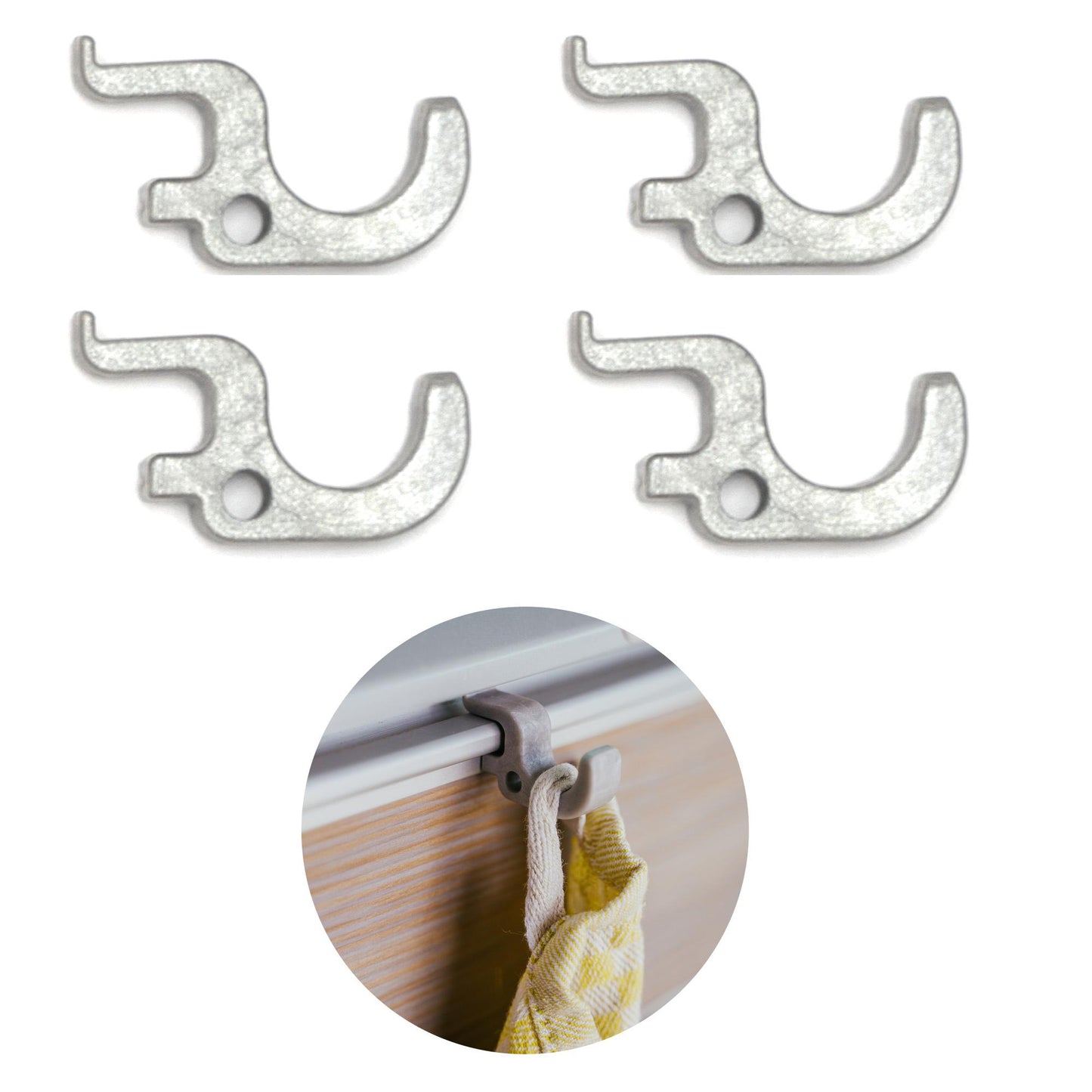 040 Parts ensemble robuste de 4 crochets pour la cuisine dans la VW T6 et T5 California