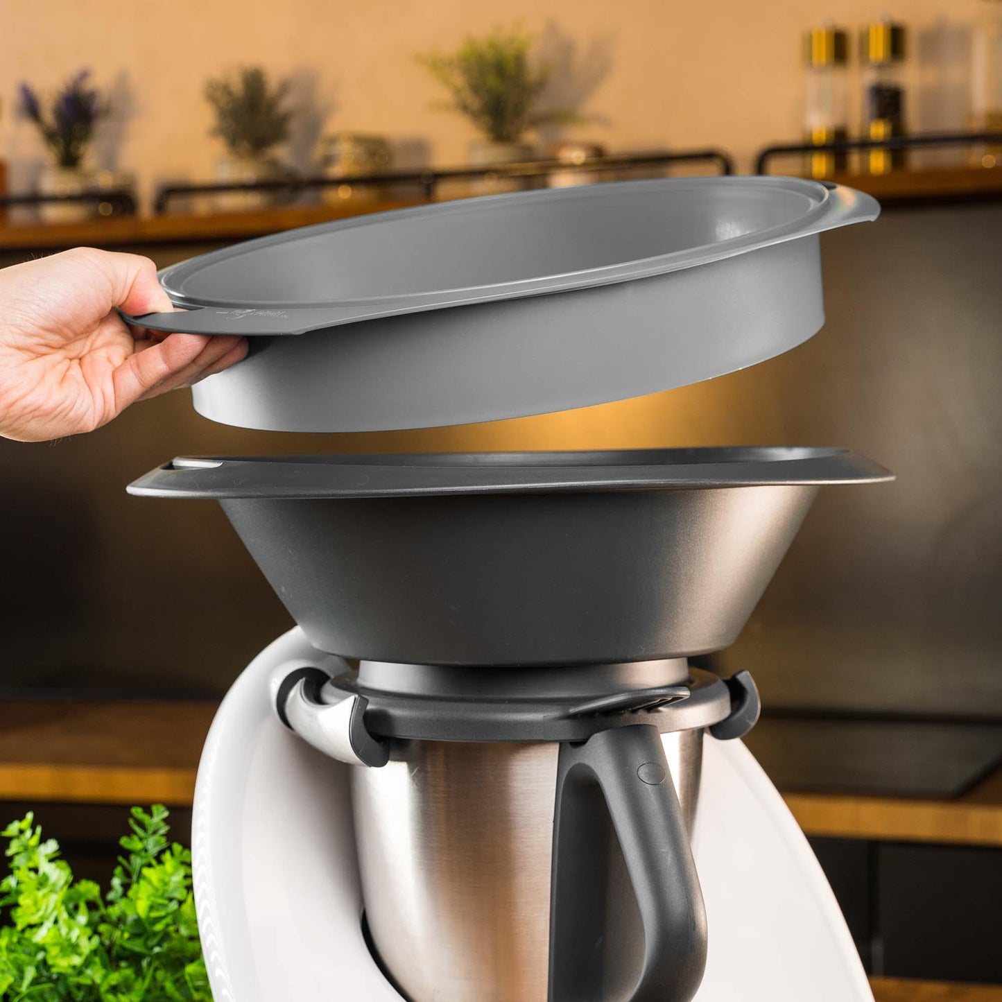 Trio-Parat Trio-Gigant para Thermomix TM6/TM5/TM31 Gris hierro