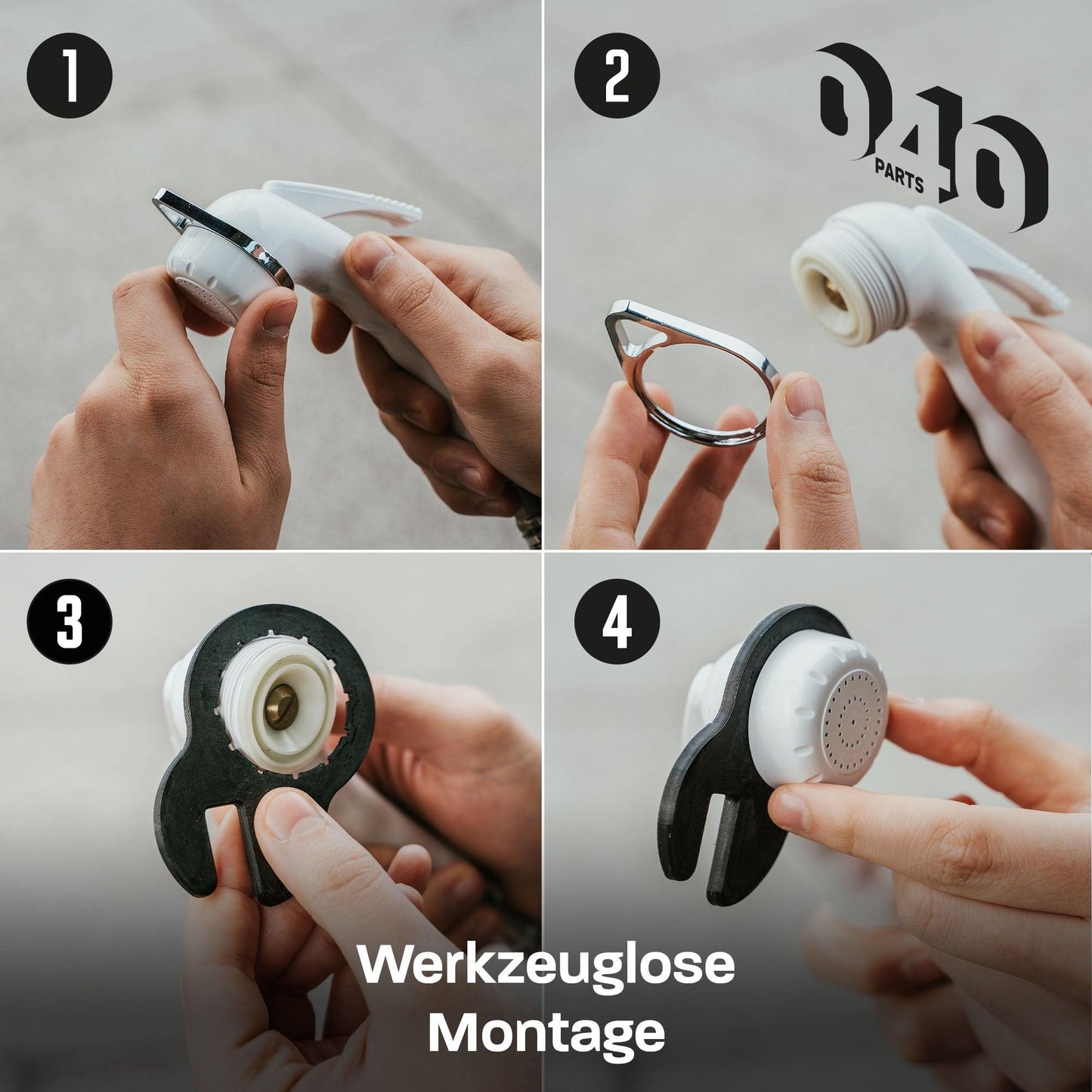 040 Parts Porte-pomme de douche pour VW T5 T6 T6.1 California pour douchette RK Reich Charisma Support de douche