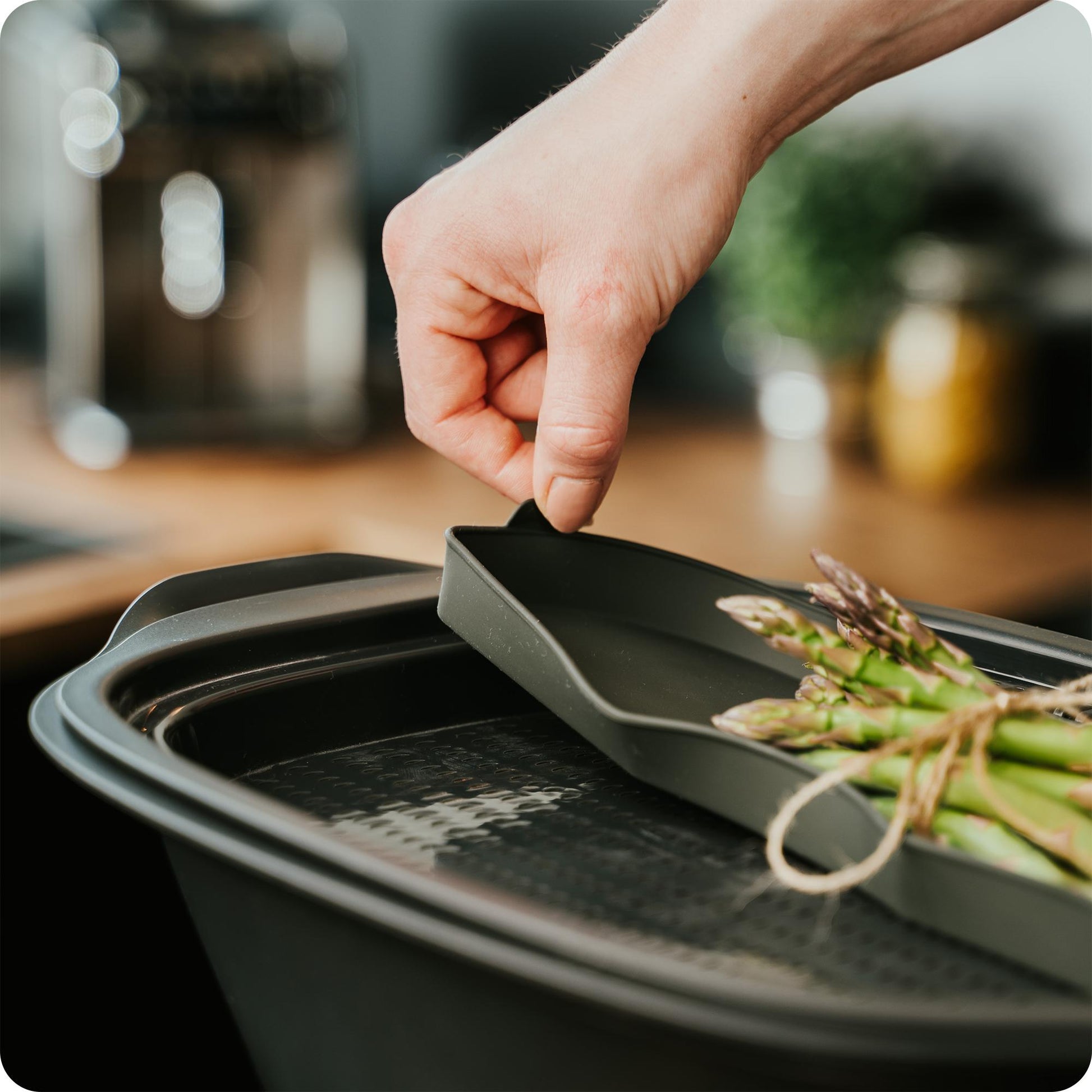 mixcover Dampfgarform halb kompatibel mit Thermomix TM7 Zubehör für Varoma Einlegeboden Zubehör für TM7 Silikonform Auflaufform | Mixcover