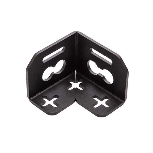 040 Parts soporte individual de aluminio para maletas (esquina) para Molleboard - Uso universal, recubierto en polvo, para cargas pesadas