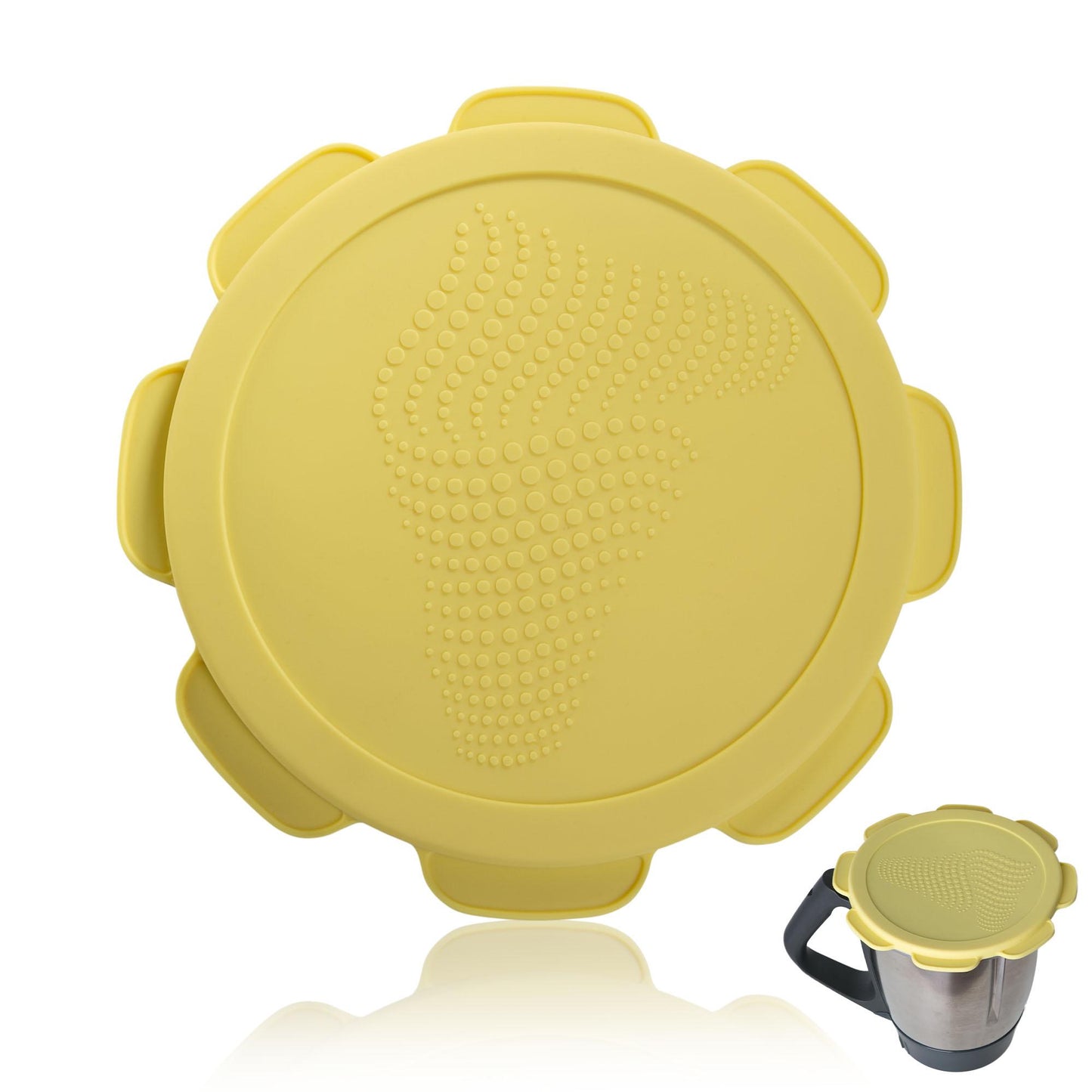 B-Ware: Siliconen deksel water- & geurlicht voor Thermomix TM5 TM6 Friend Geel
