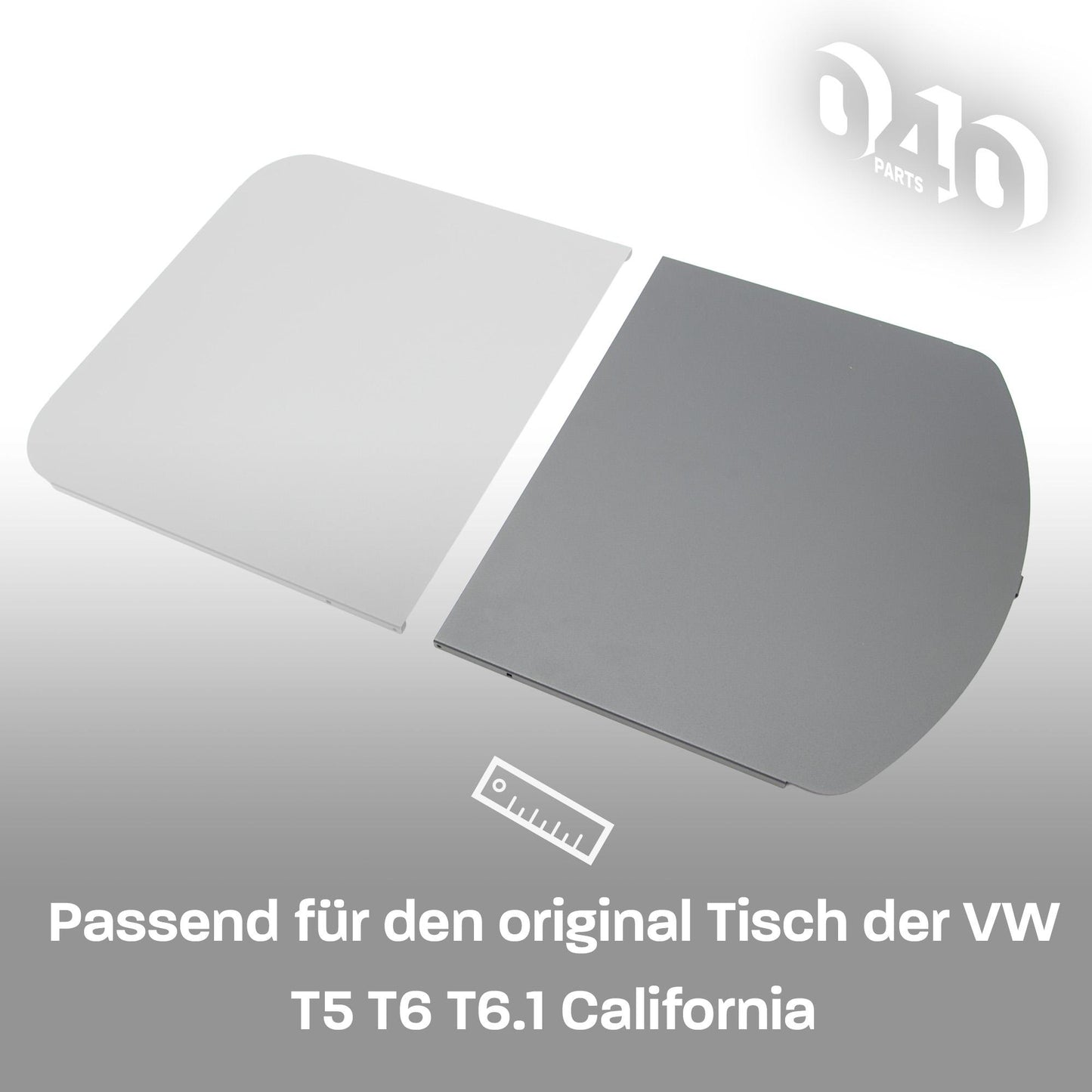 040 parts Rallonge de table côté arrondi pour VW T5/T6/T6.1 California élargisseur de table stable côté arrondi