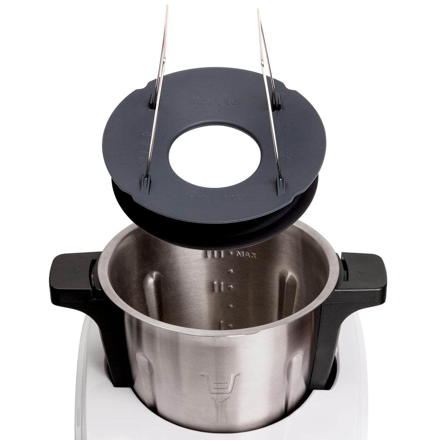mixcover Редуктор за купа за Monsieur Cuisine Smart и Monsieur Cuisine Connect MCC Помощник за нарязване, Пасиране