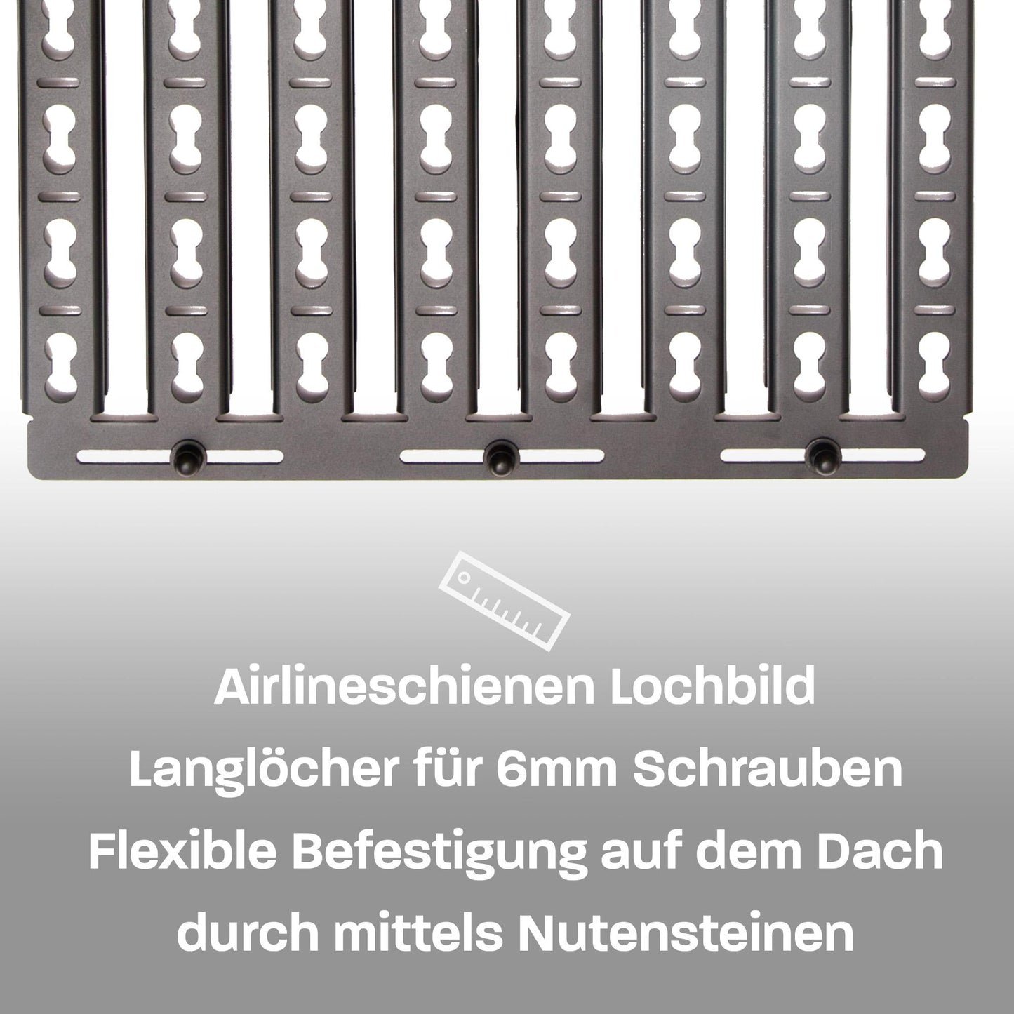 B-Ware: Porte-bagages de toit ultra plat 040 Parts pour VW T5 T6 T6.1 California pour que ta fourgonnette rentre dans les parkings souterrains Galerie de toit
