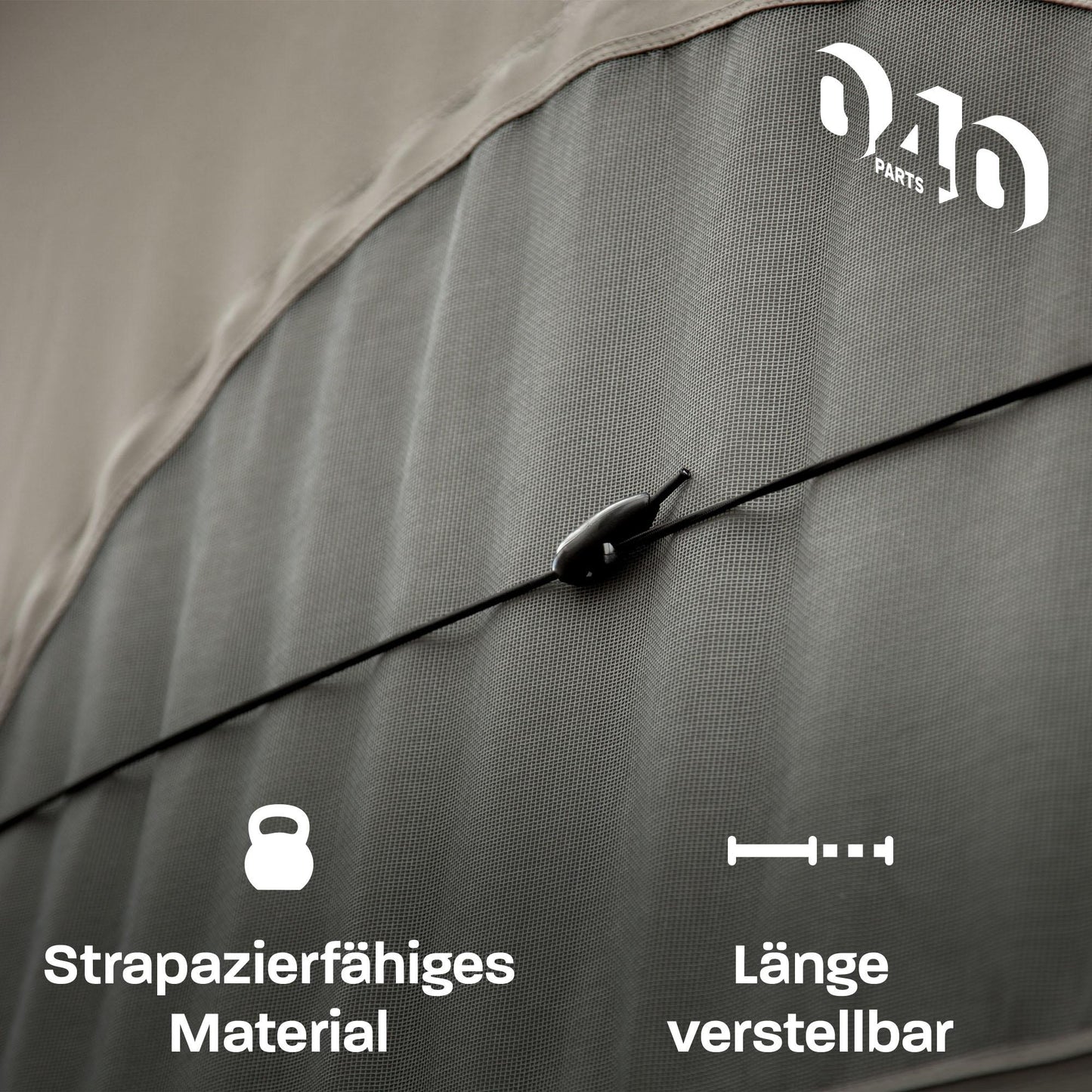 040Parts Tent Elastic for Campers and Vans with Long Wheelbase and Pop-Up Roof as well as Long Roof Tents Folding Roof High Roof Bungee Cord Folding Aid Ten