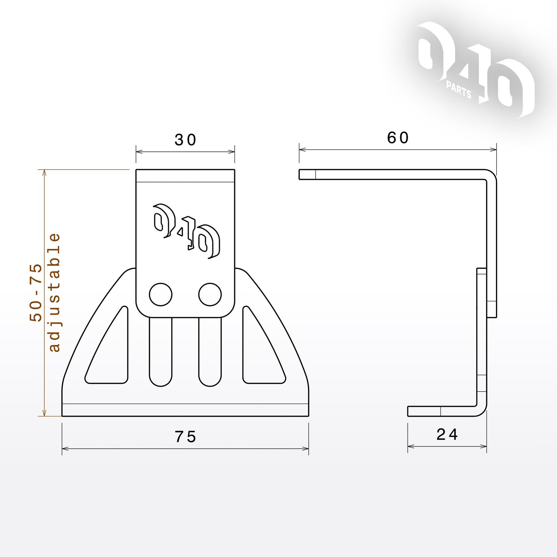 040 parts Dachträger Fuß für VW T7, T5, T6, T6.1 California sowie für Transporter und für Mutlivan mit C-Schiene - Detailansicht 9 | Mixcover