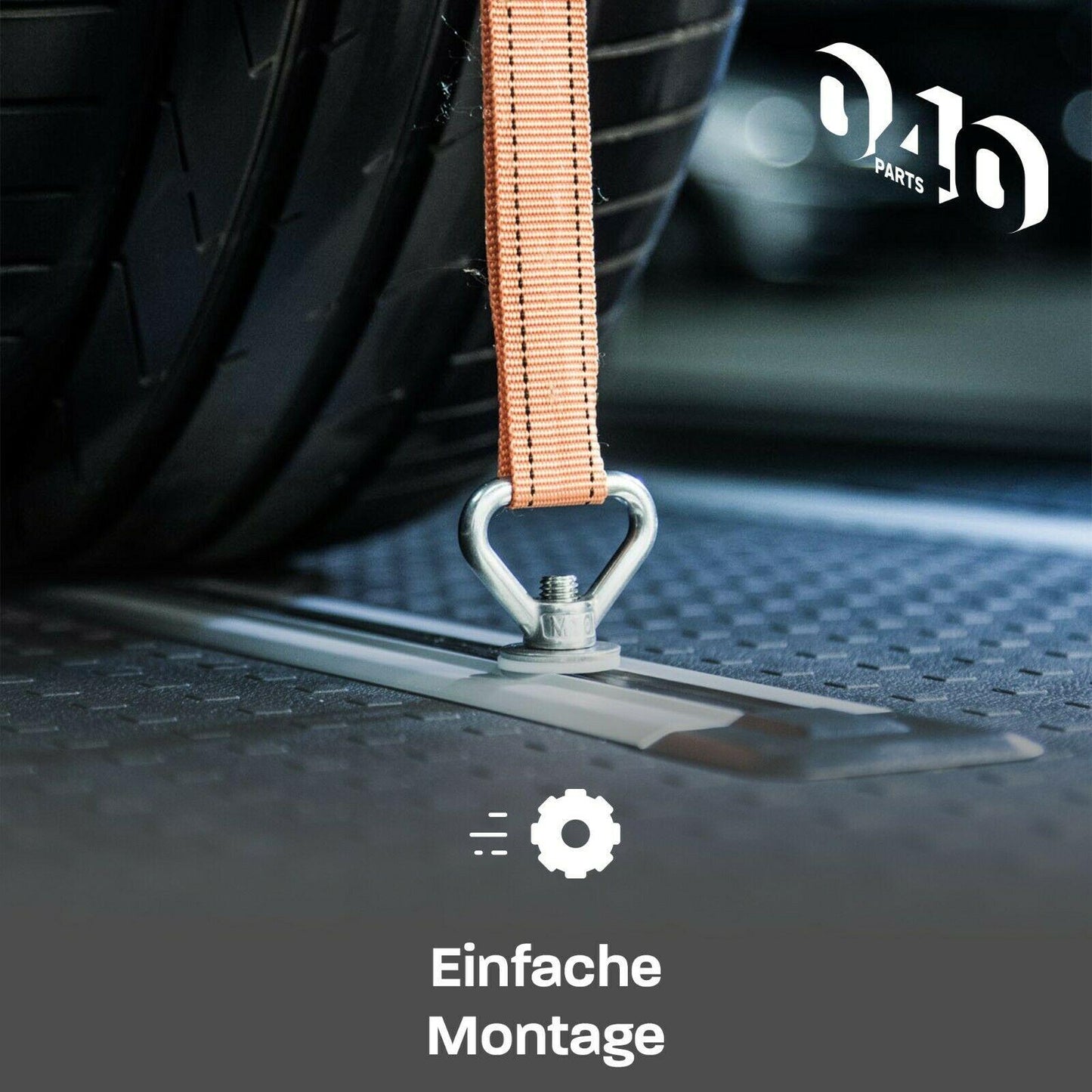 B-Ware: Set de 4 points d'arrimage pour sécurisation de charge VW T5 / T6 / T6.1 Bulli, Multivan, California, Beach