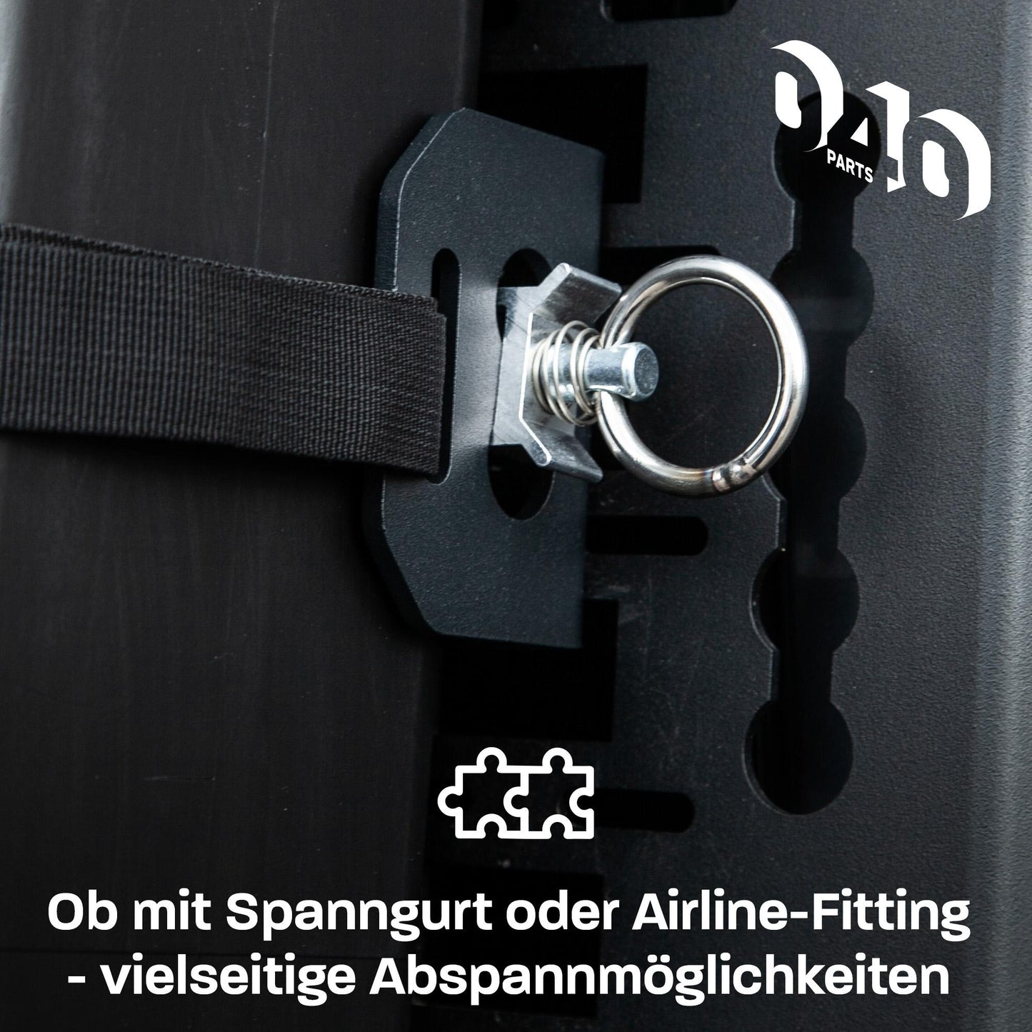 B-Stock: 040 Parts 2-Piece Aluminum Case Bracket Set (Center Piece) for Molleboard - Universally Compatible, Powder-Coated, for Heavy Lo