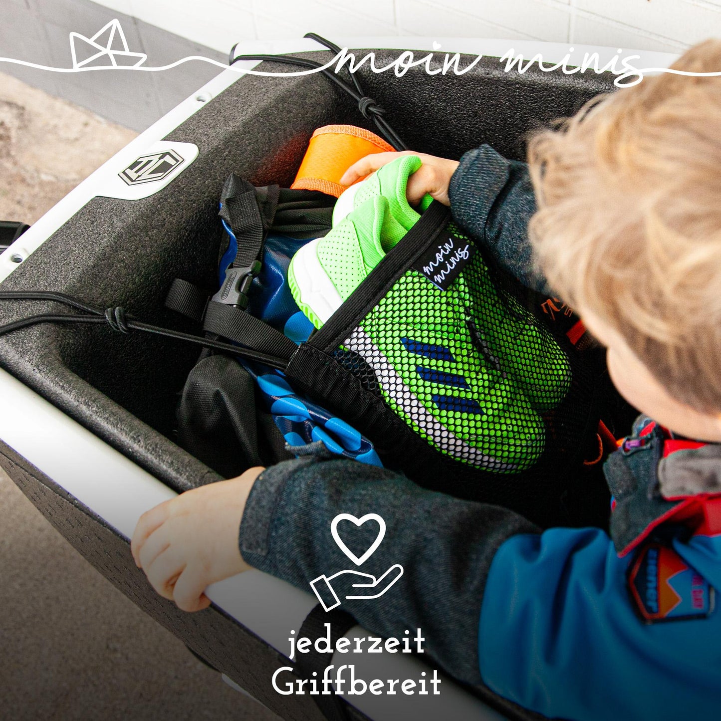 B-Ware: moin minis red de equipaje para Urban Arrow Family bicicleta de carga
