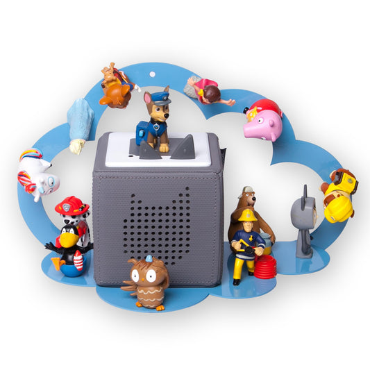 B-Ware: moin minis Wolke Blau magnetisches Regal kompatibel mit 20 Tonie Figuren und Tonie Box Wolkenregal für Kinder Hörfiguren Magnetregal | Mixcover
