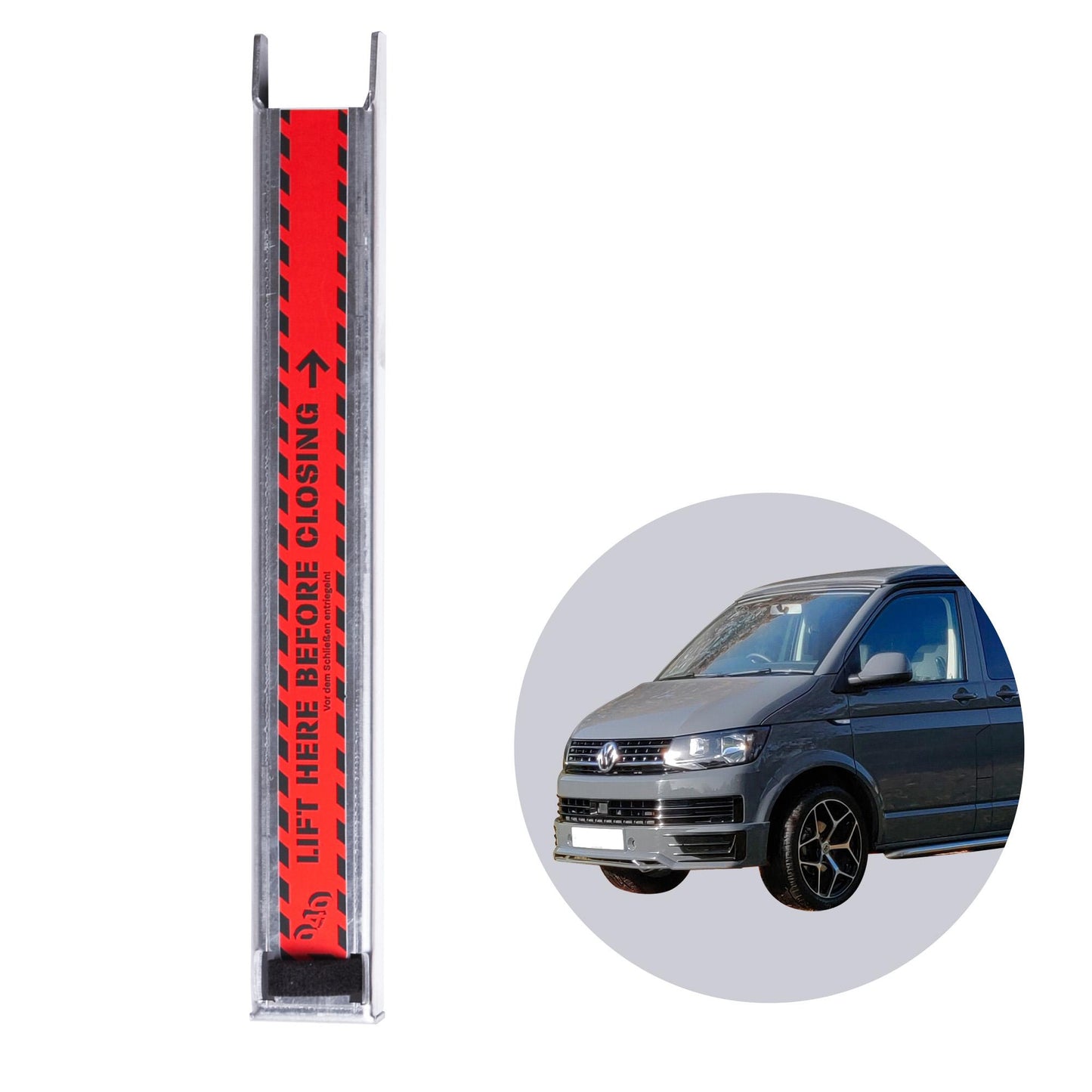 040Parts Elevador de portón trasero ANCHO compatible con VW T5, T6, T7 accesorios Transporter o accesorios Multivan soporte de portón trasero