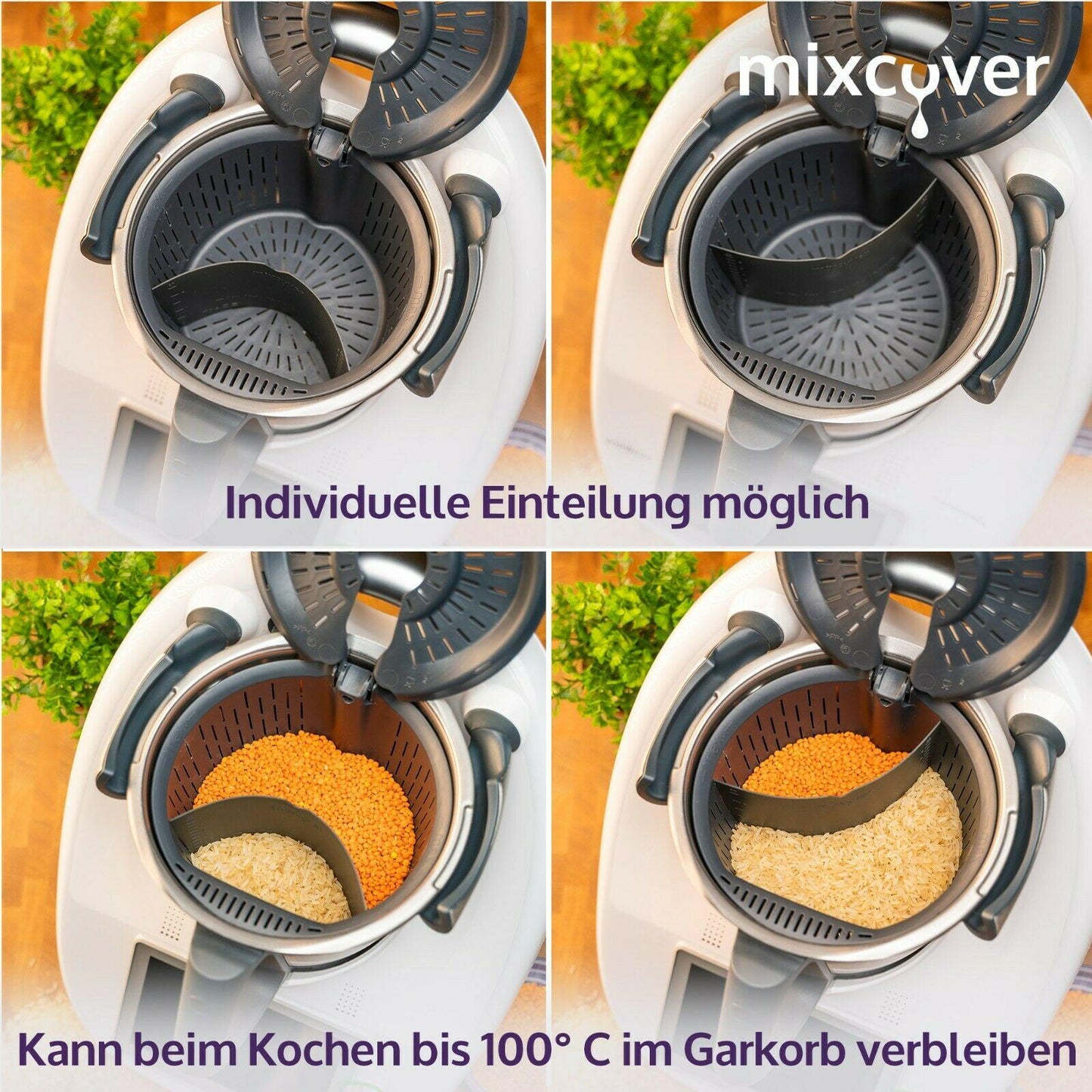 B-Ware: Stoommandjescheidingswand voor Thermomix TM6 TM5 TM31, Mengbekerschraper