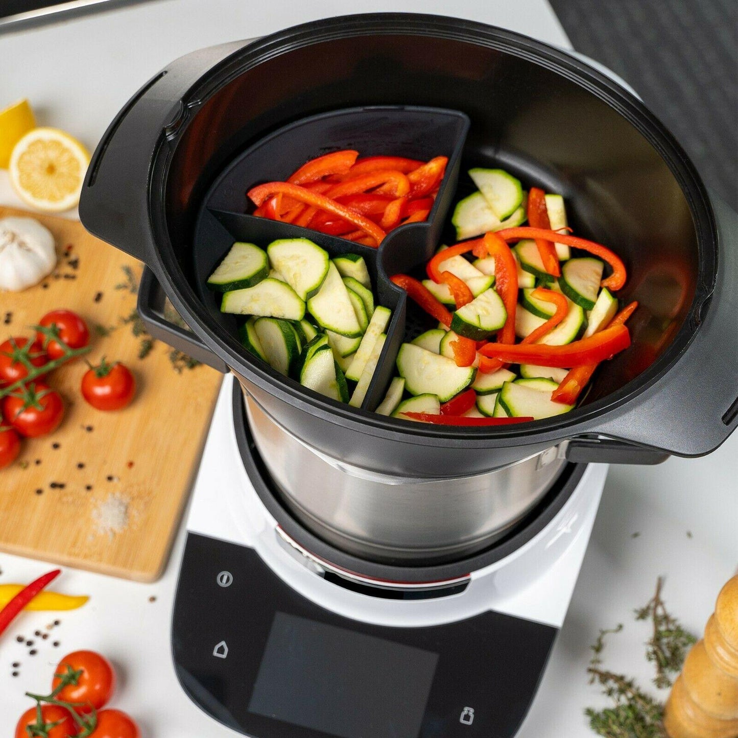 Séparateur d'espace de cuisson mixcover (quart) pour chambre de cuisson vapeur Bosch Cookit