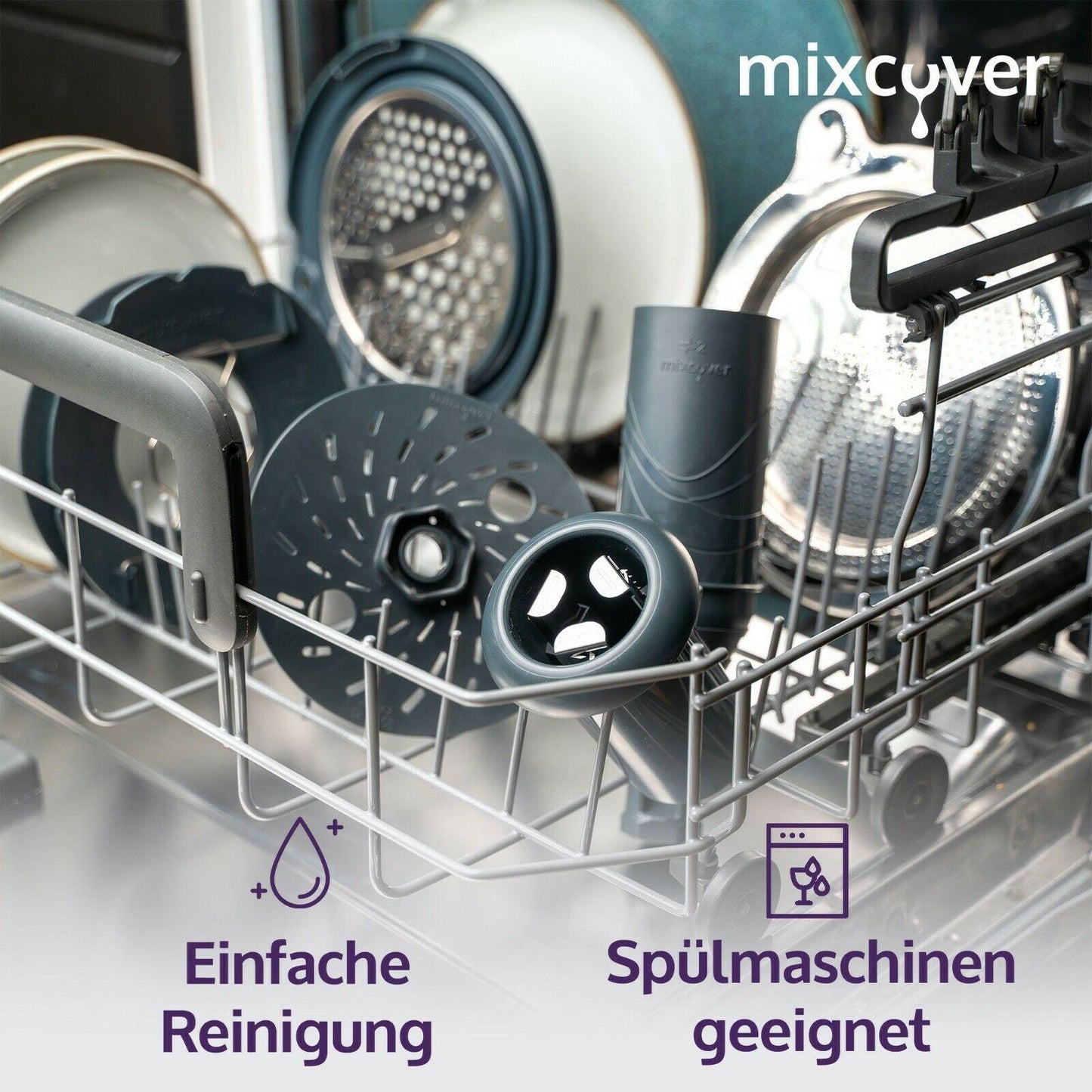 mixcover Spiral Slicer Vegetable Noodles Cutter Compatible with Thermomix TM31