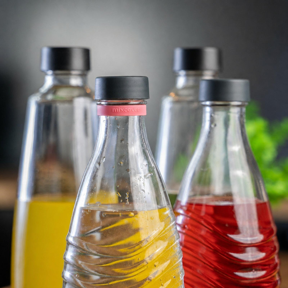 mixcover silikonový kroužek růžový pro označení lahví na pití - vhodný pro láhve SodaStream