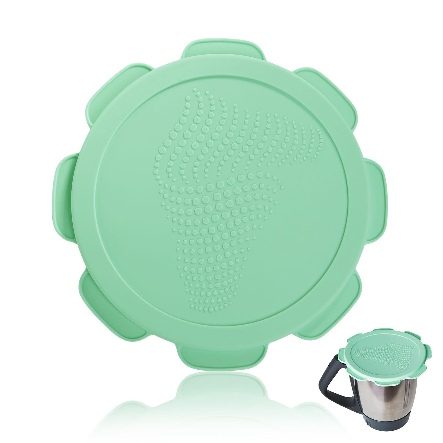 mixcover Silikon Deckel wasser- & geruchsdicht kompatibel mit Thermomix TM5 TM6 Friend Grün